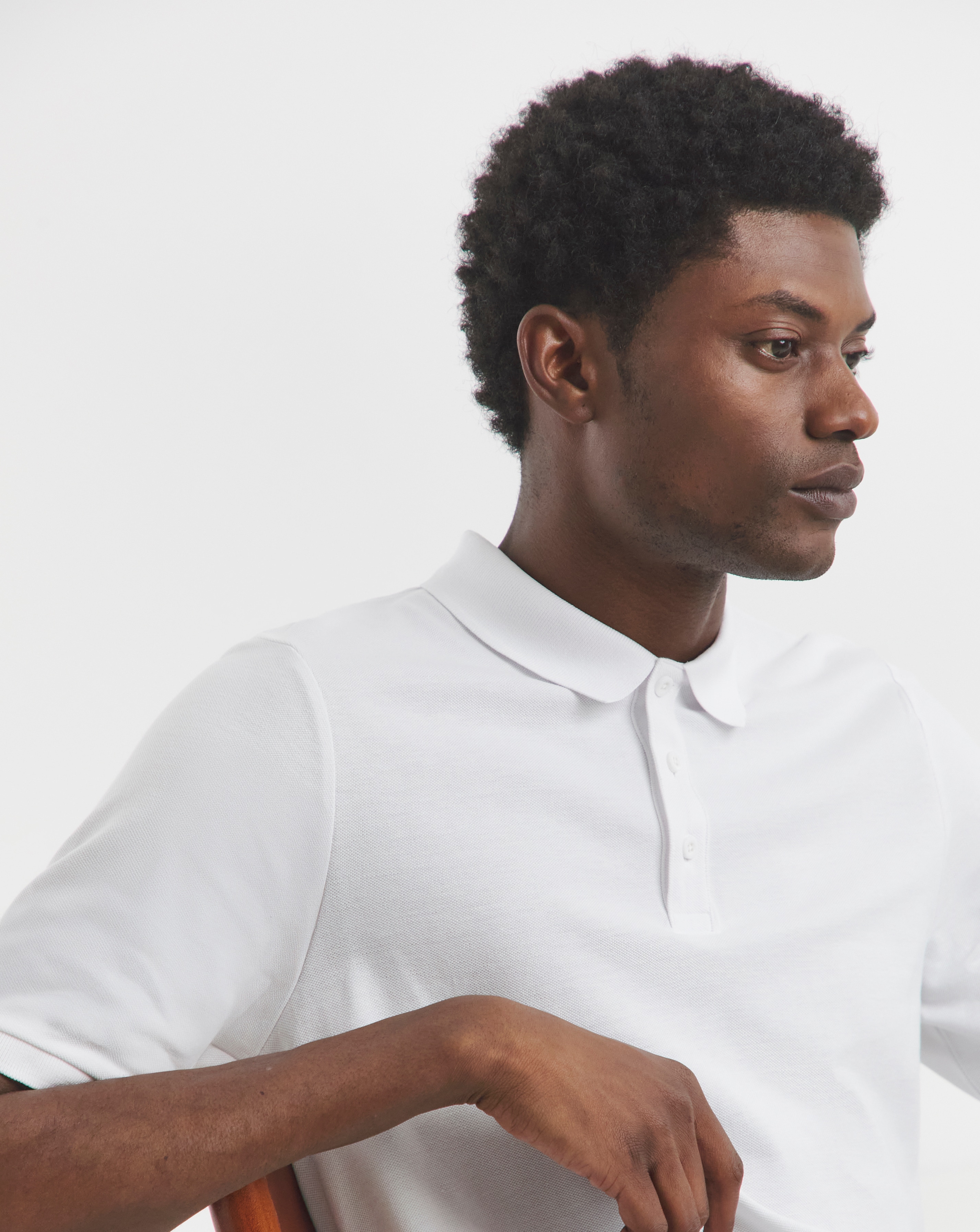 Pure Cotton Pique Polo Extra Long