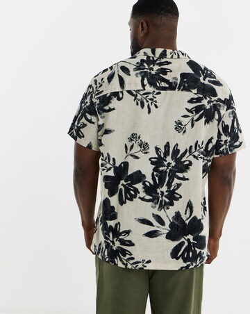 Jack & Jones Premium Venice Printed Shirt - Cream