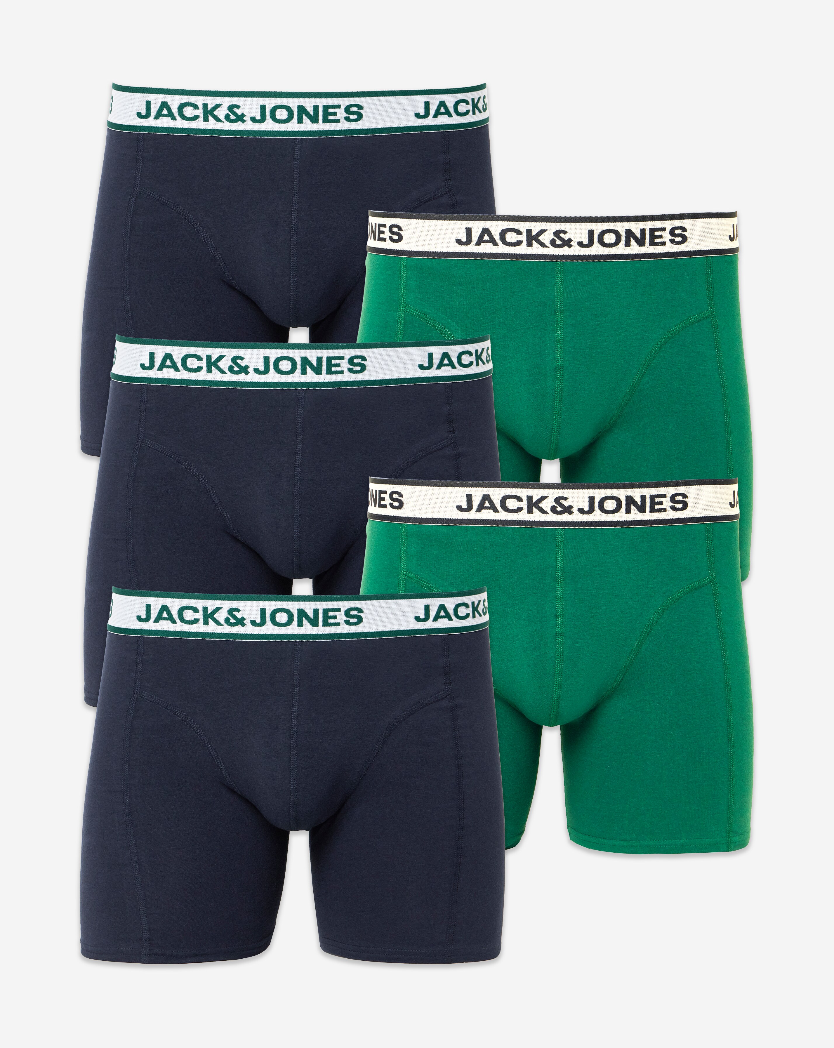 New In - Jack & Jones Nolan Logo Boxers 5 Pack