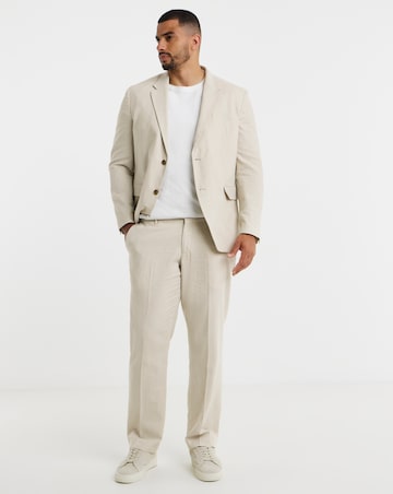 Jack & Jones Premium Martin Linen Blend Suit Jacket - Natural