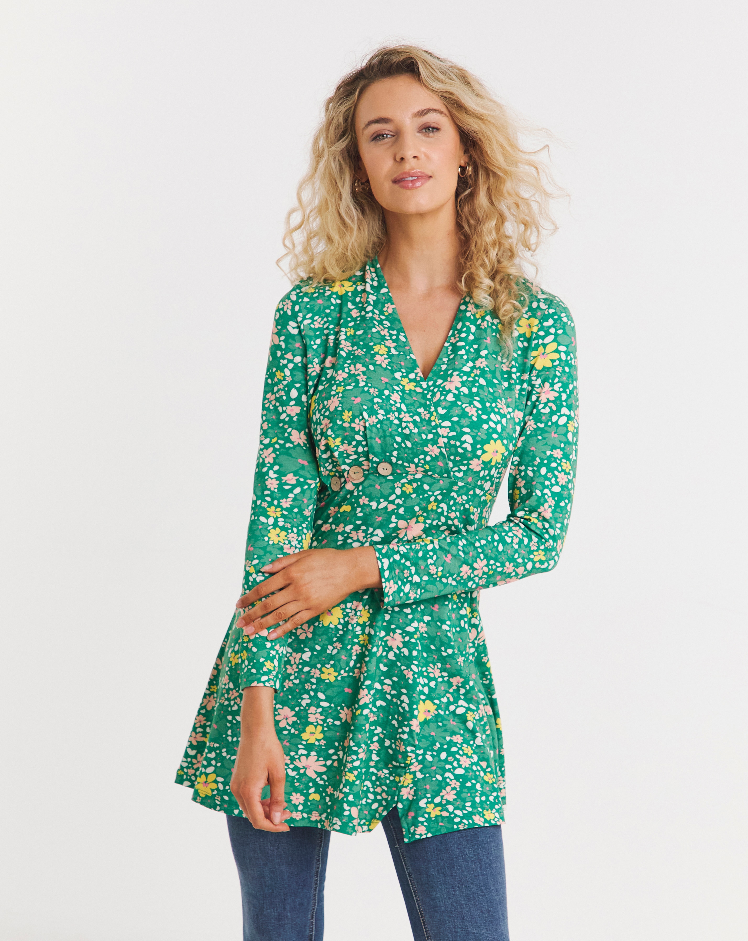 Joe Browns Button Detail Jersey Tunic