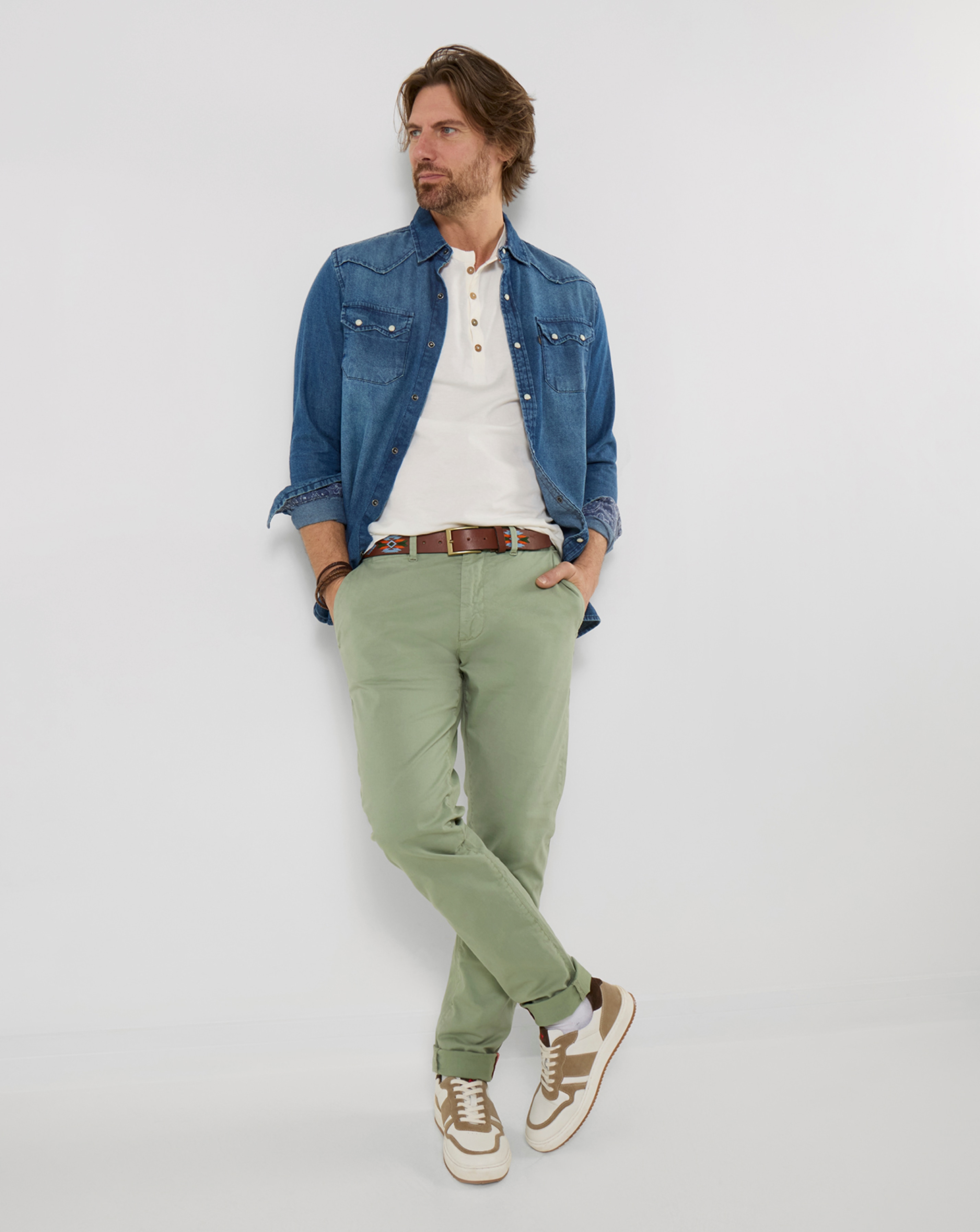 New In - Joe Browns Charming Chinos - Light Green