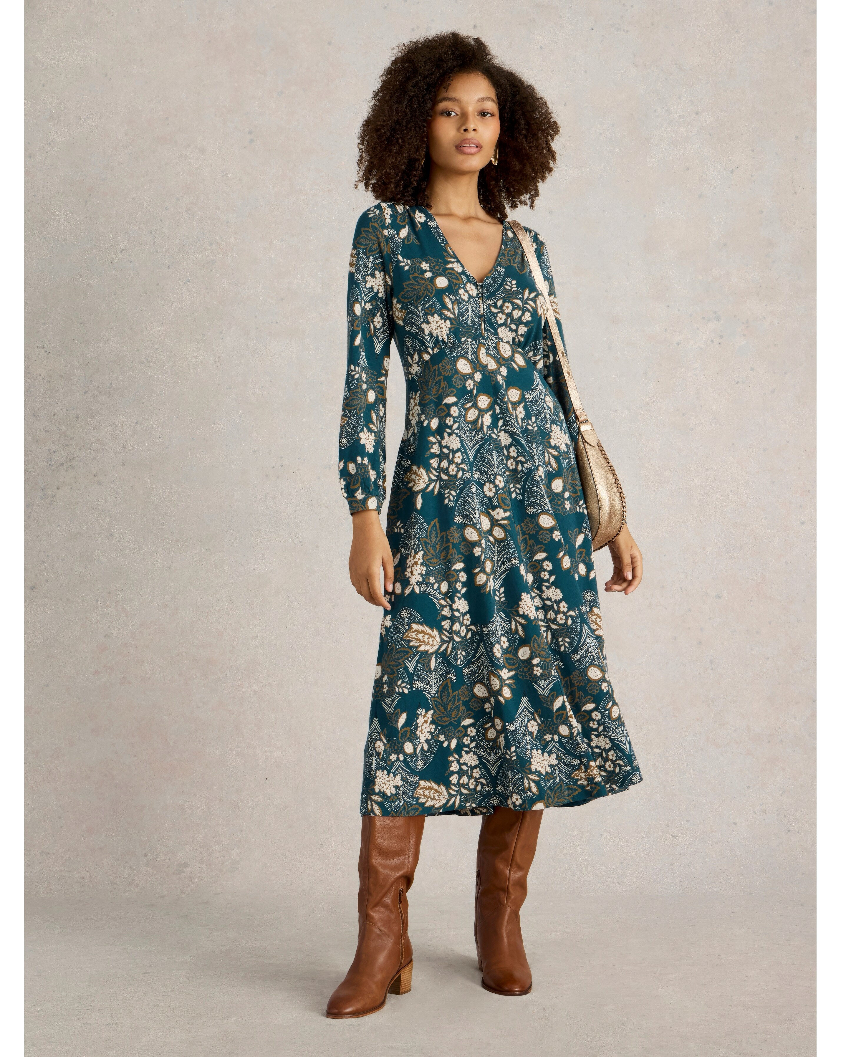 White Stuff Megan Jersey Midi Dress