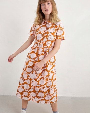 Seasalt Cornwall Fleet Dress Daisy Shadow Cumin