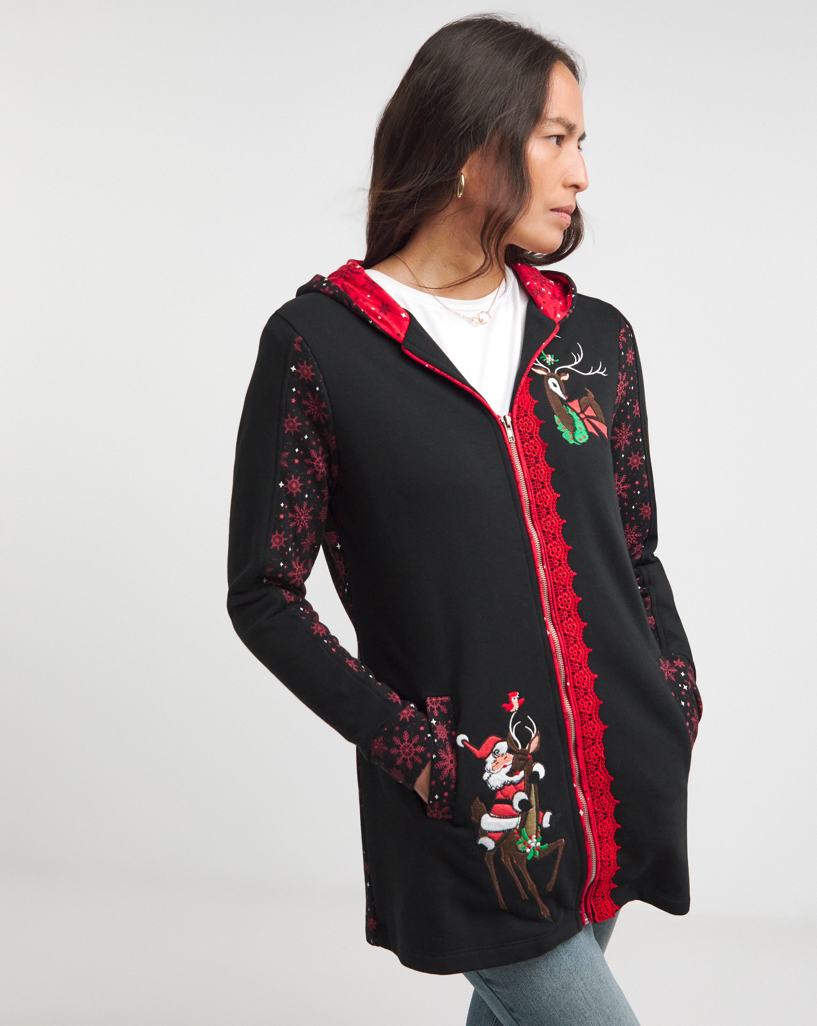 Joe Browns Rudolph Zip Hoodie