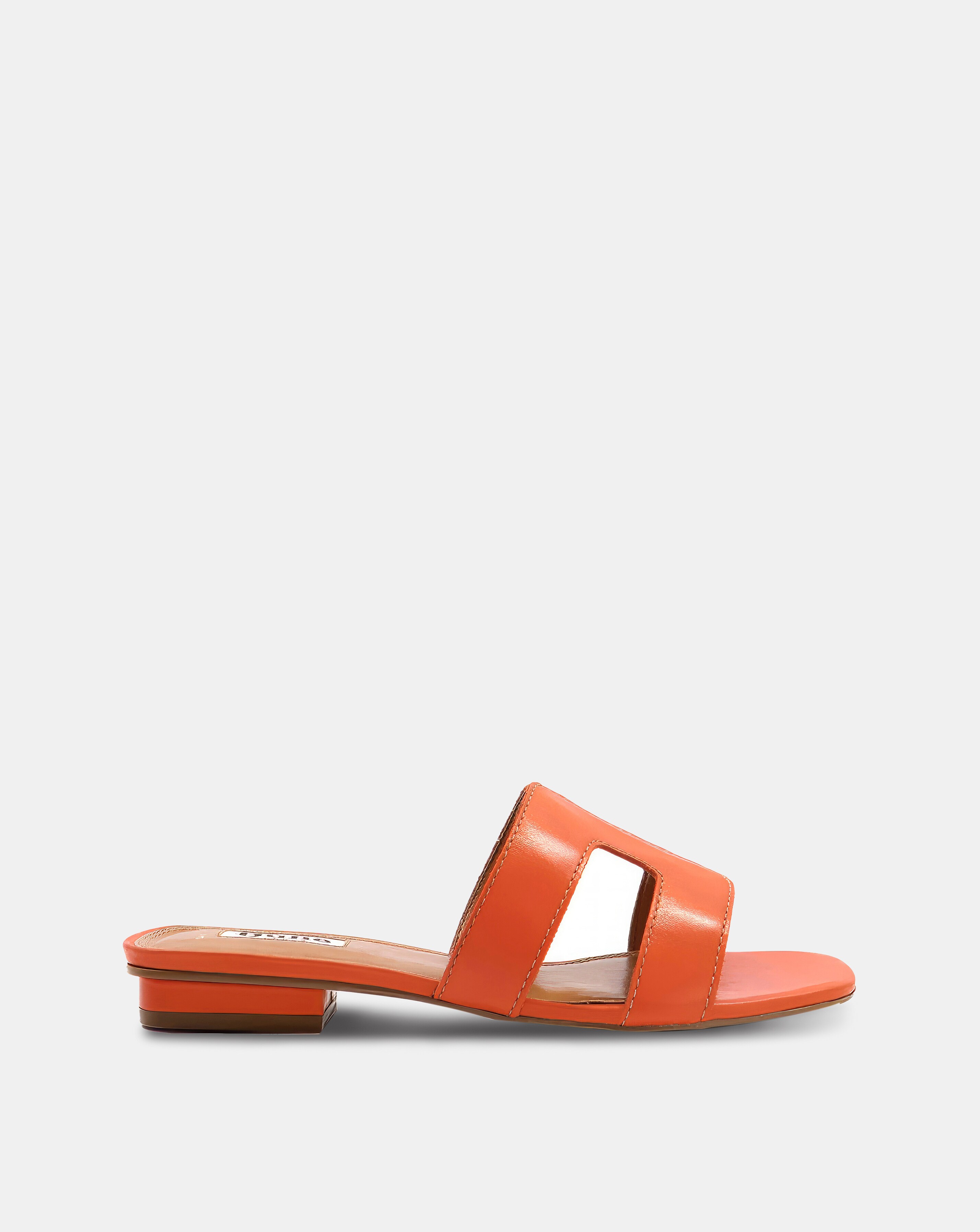 Dune Loupe Leather Slider Sandal