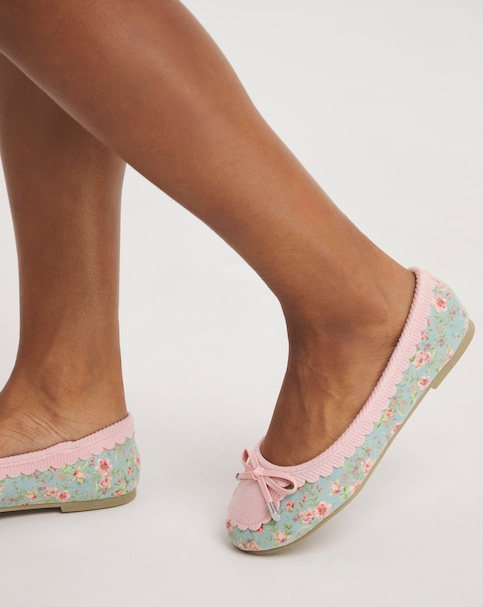 Joe Browns Ballerina Pumps Ex Wide Fit