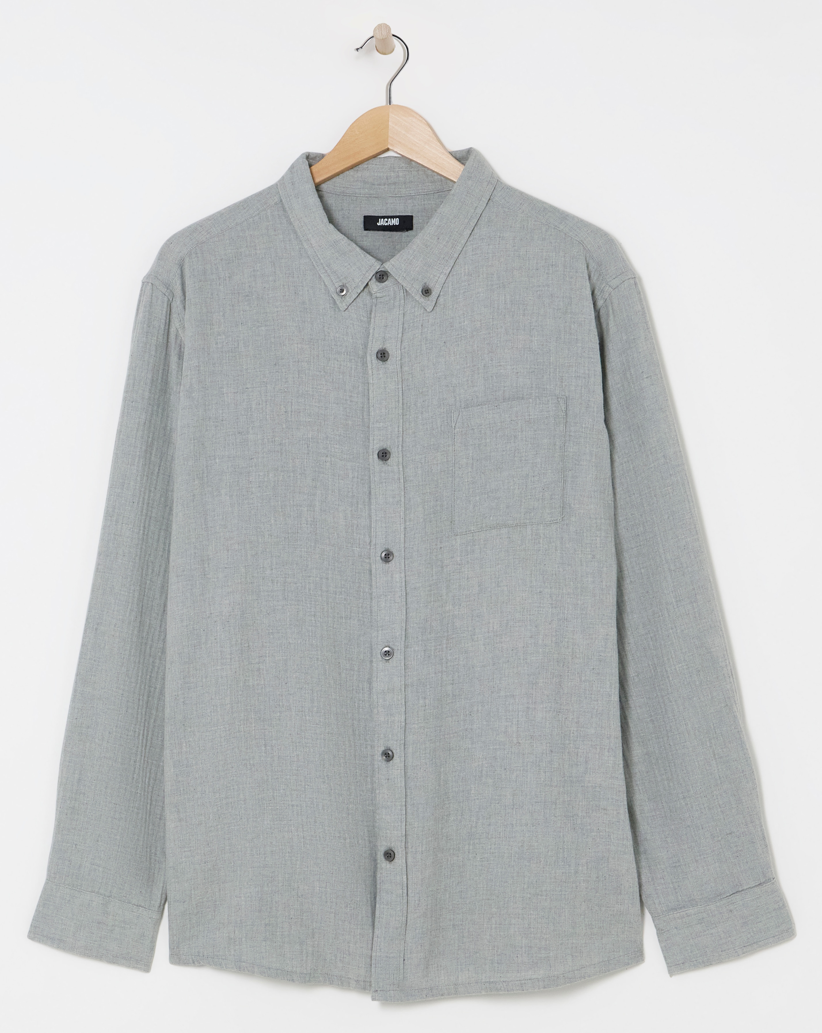 Long Sleeve Textured Shirt
