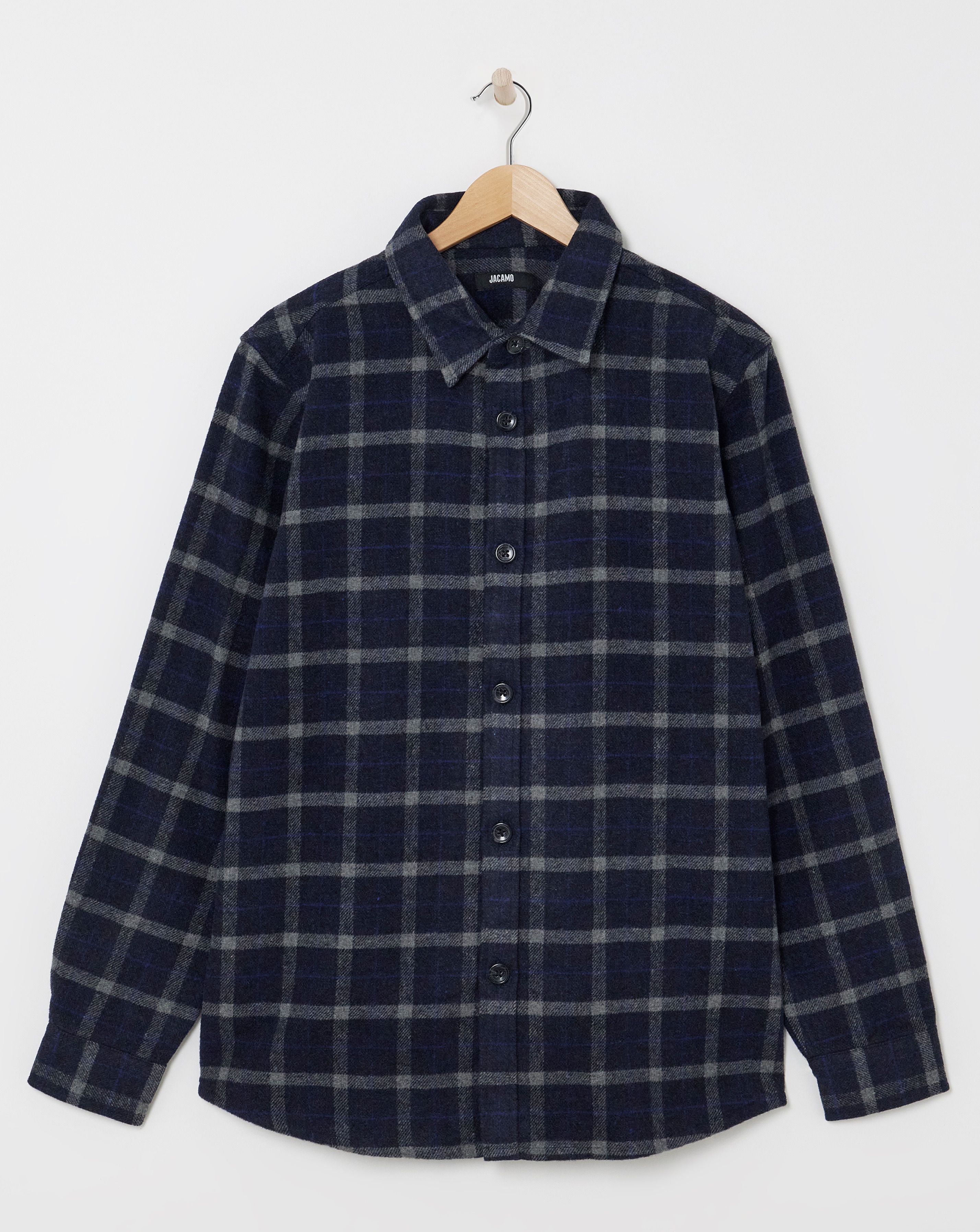 Double Pocket Check Overshirt
