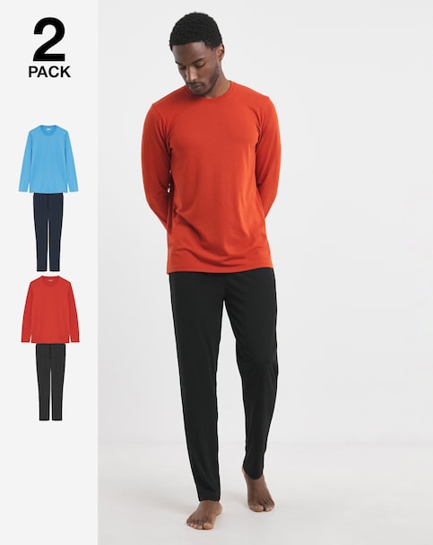 2 Pk Long Sleeve Pyjama Set