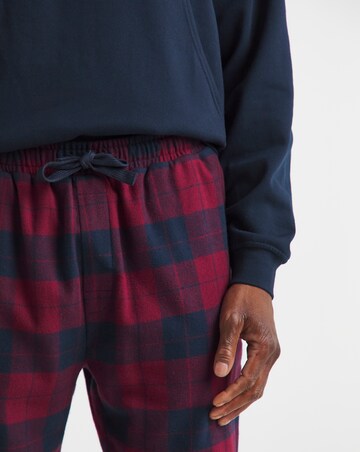Hoodie and Check Lounge Pant Set