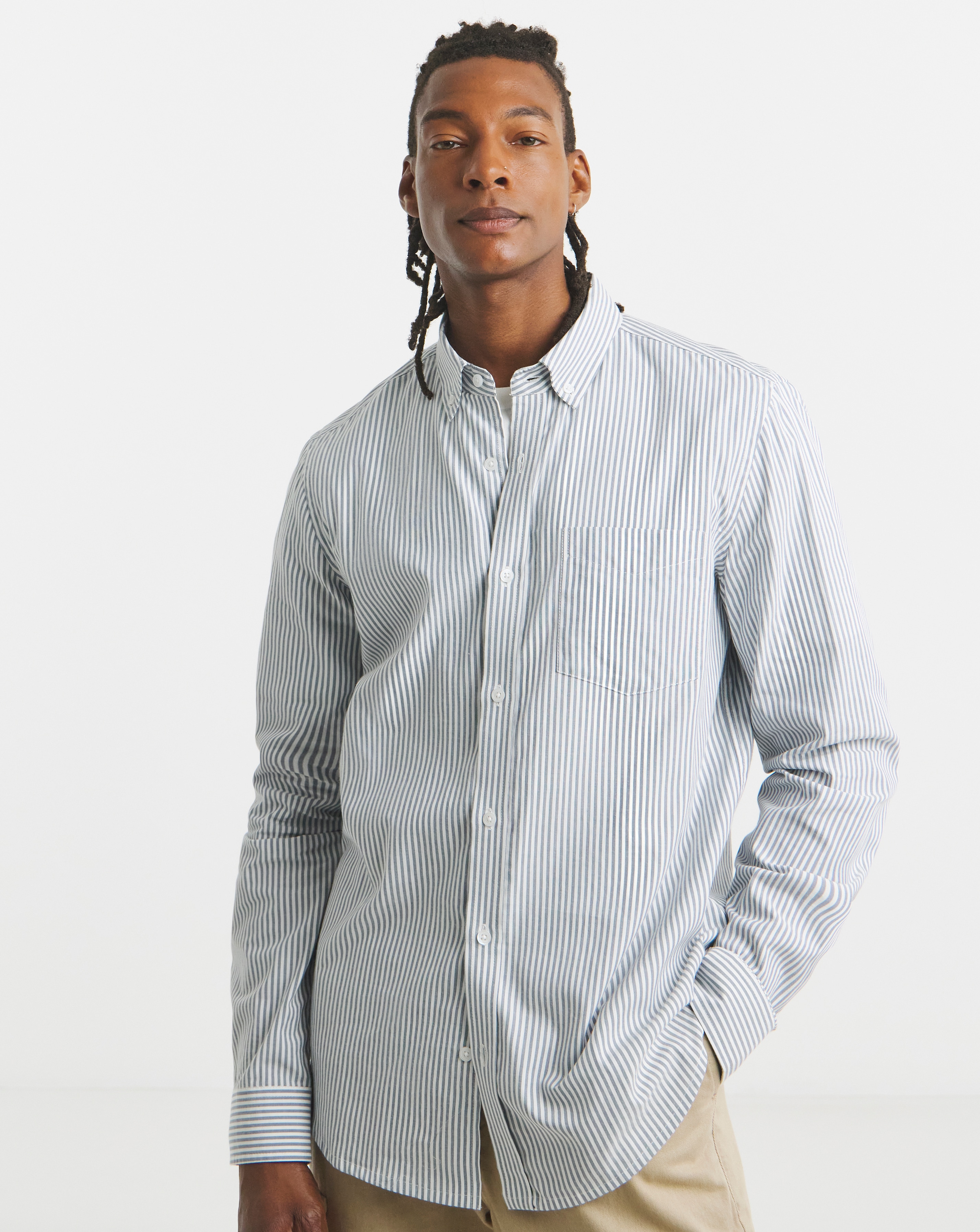 Stripe Oxford Shirt Long