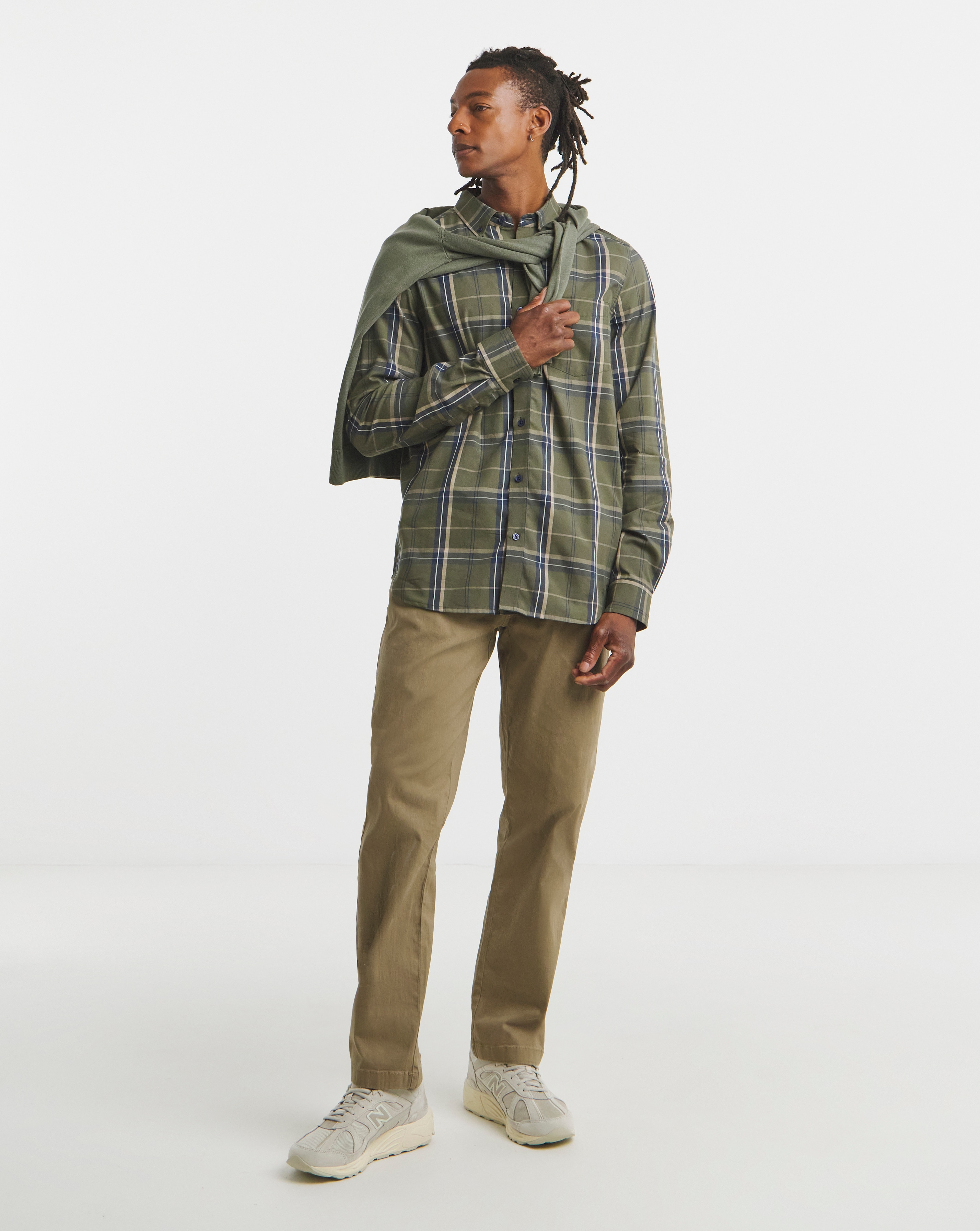 Long Sleeve Check Oxford Shirt