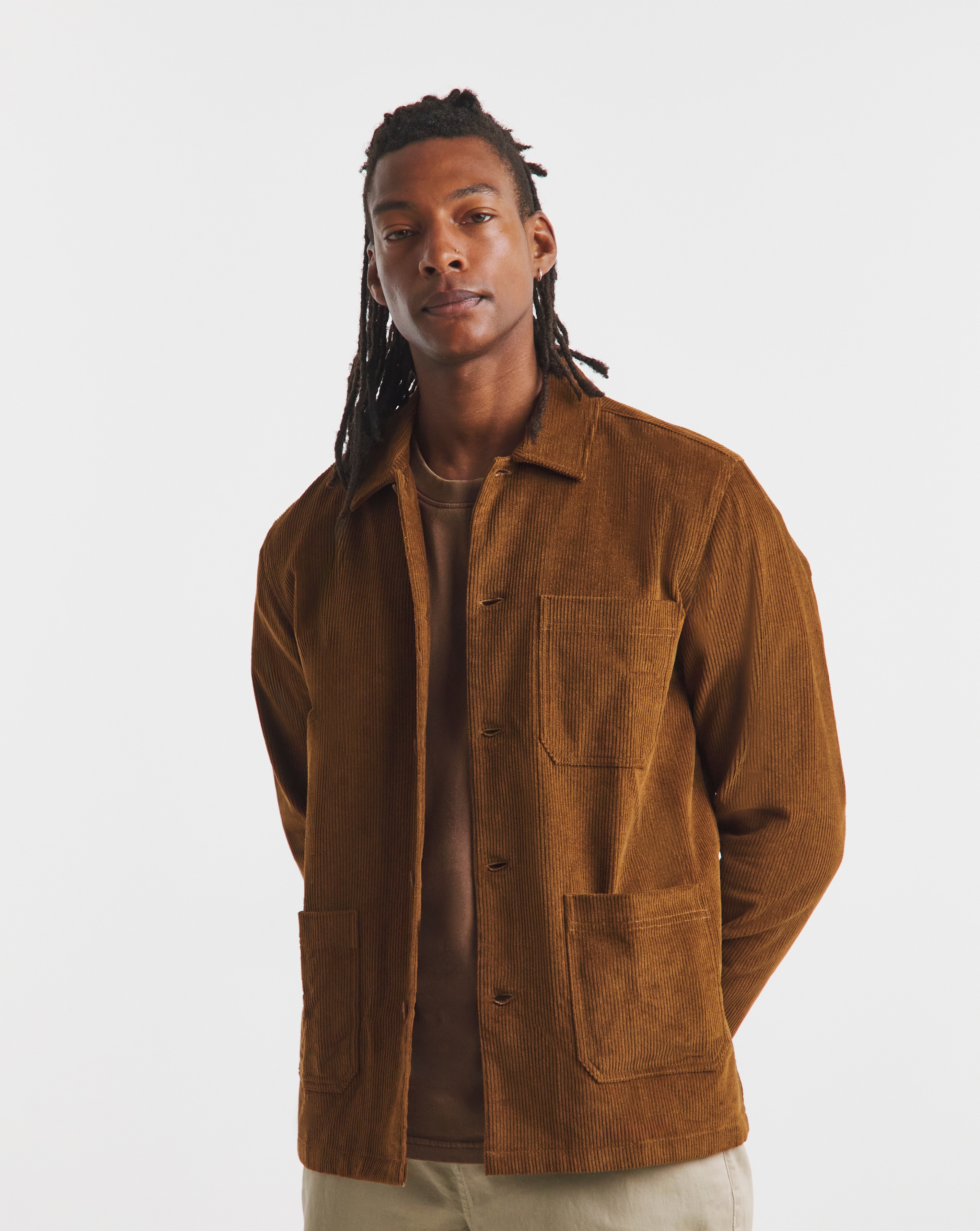 Cord Patch Pocket Overshirt Regular
