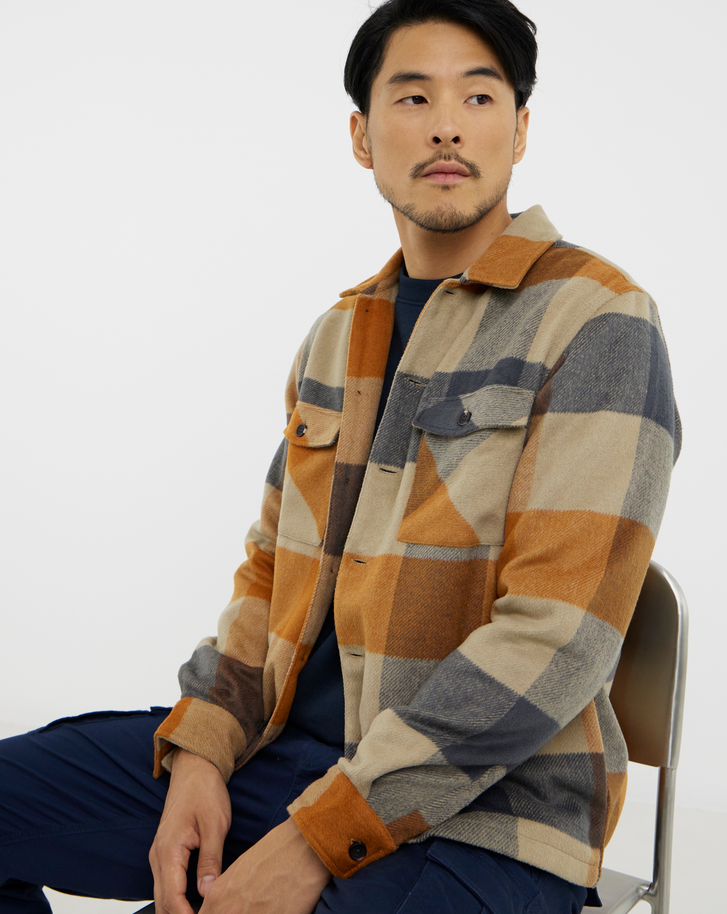 Heavyweight Checked Overshirt Regular