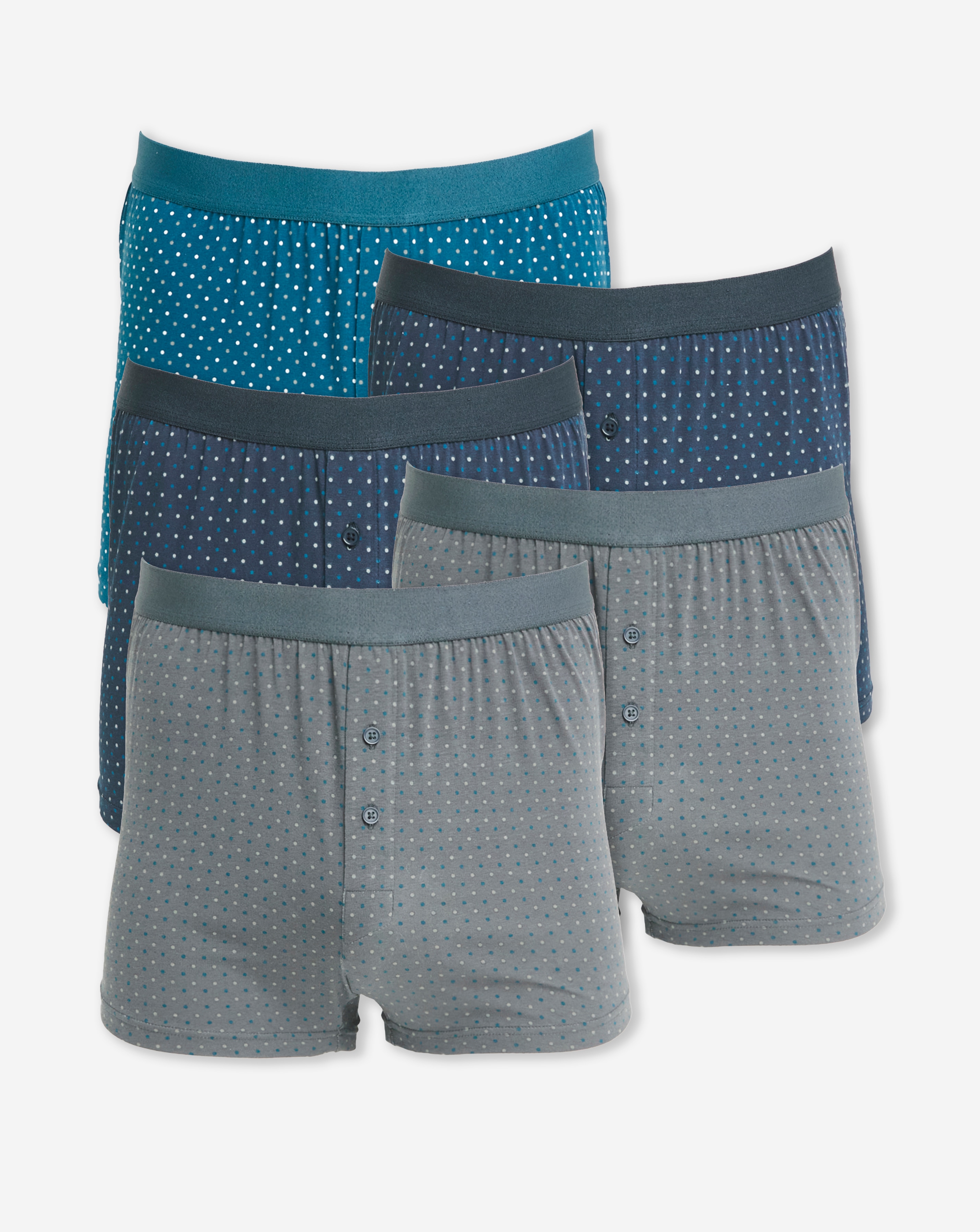 5 Pack Dot Loose Boxers