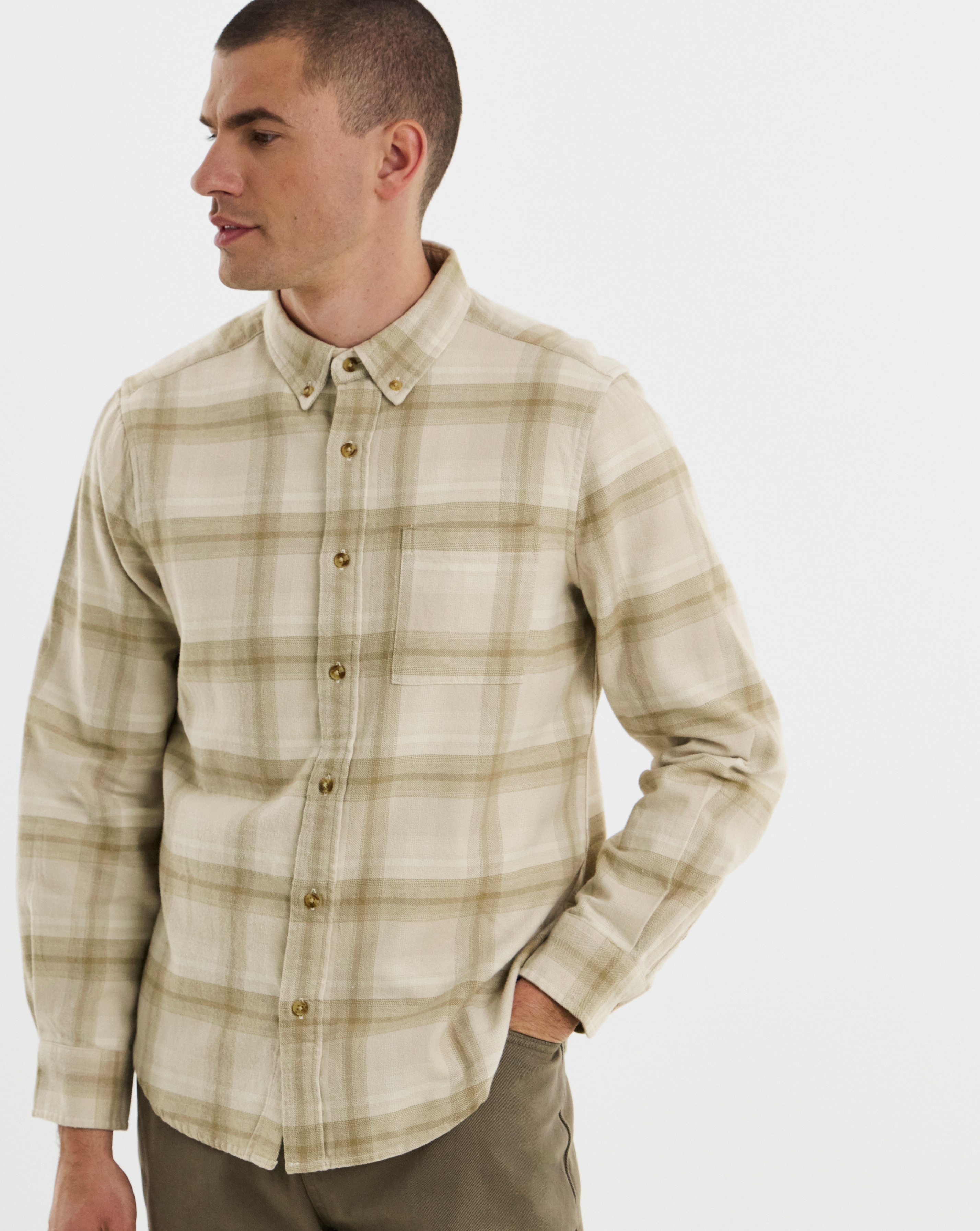 Flannel Check Short Sleeve Shirt
