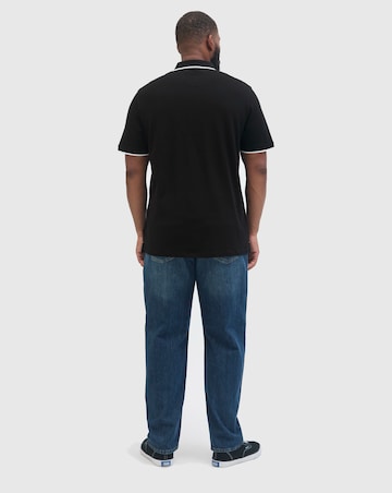 Jack & Jones Premium Paulos Tipped Polo - Black