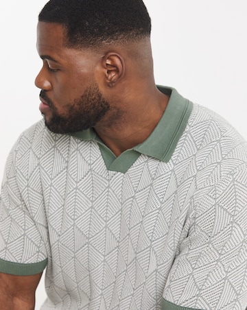 Jack & Jones Premium Blake Split Neck Knit Polo