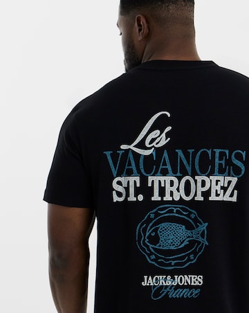Jack & Jones Cassis Sketch Back Print Tee