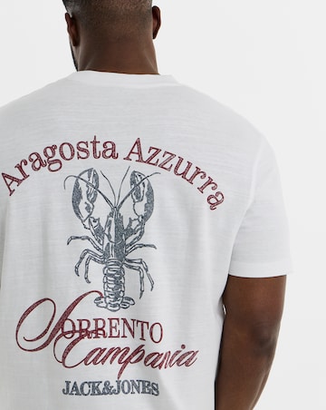 Jack & Jones Cassis Sketch Back Print Tee
