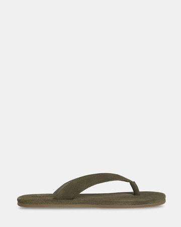 Jack & Jones Suede Flip Flop - Olive