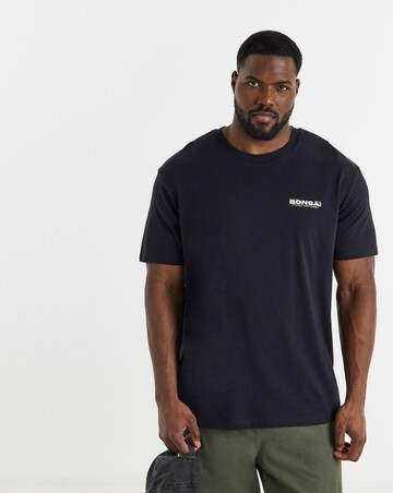 Jack & Jones Back Graphic Bonsai Tee - Black