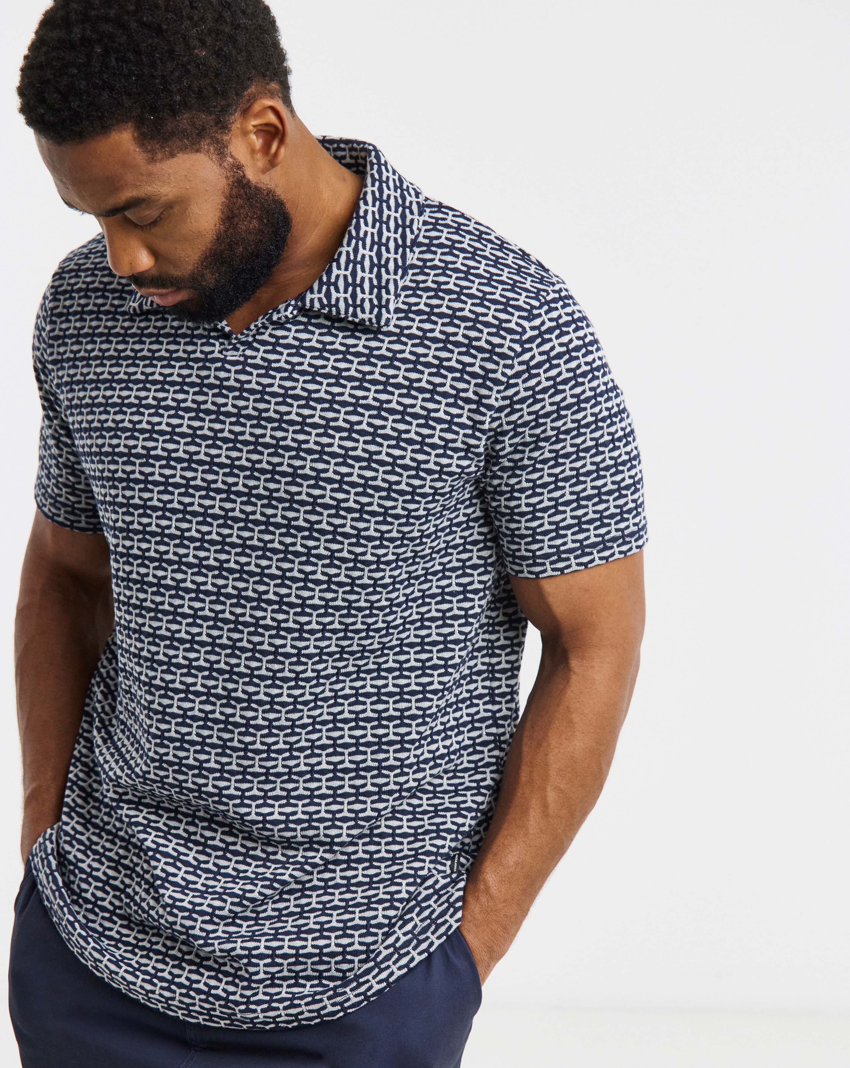 Jack & Jones Eli Jacquard Knit Polo