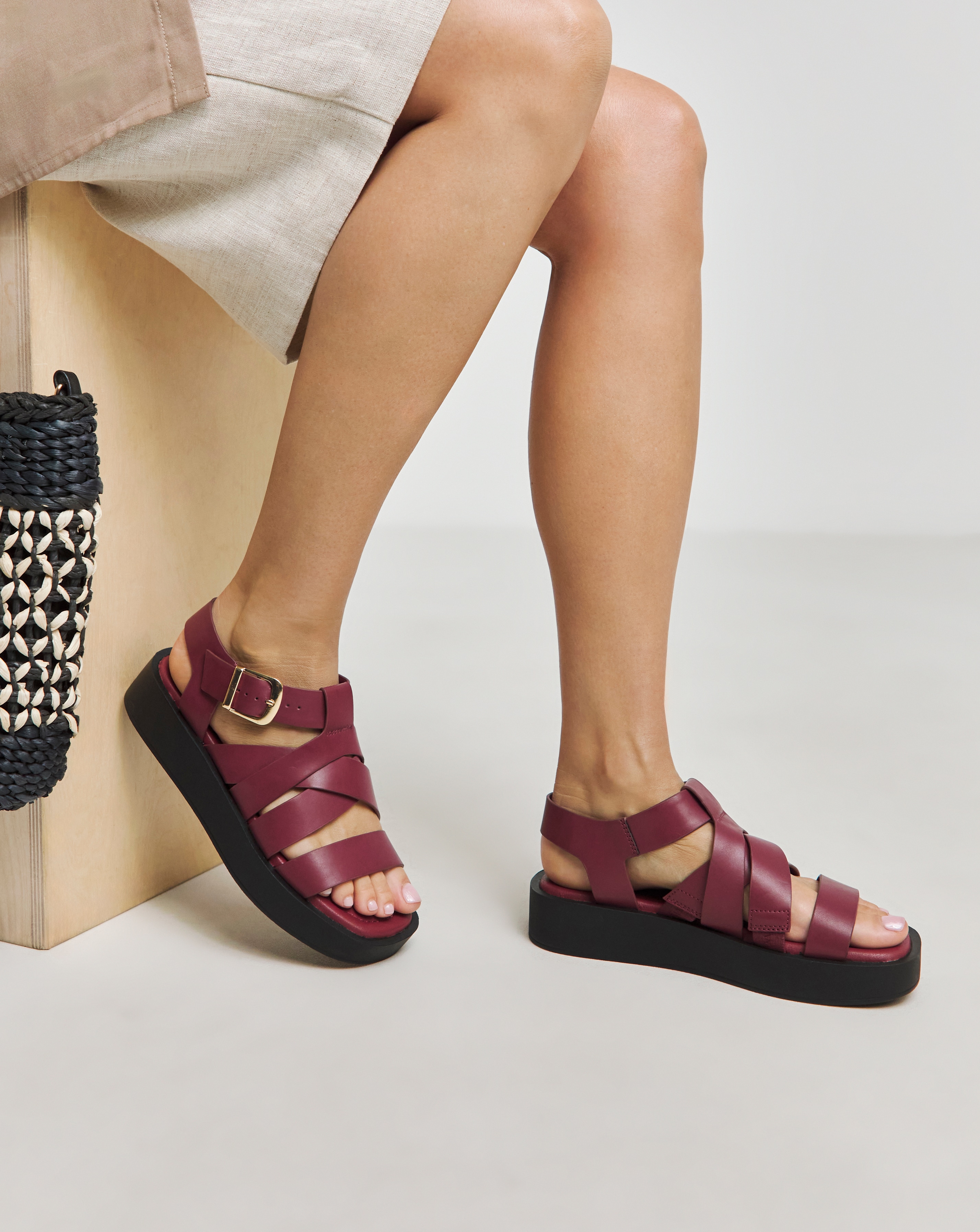 New In - Chunky Buckle Fisherman Sandal Wide