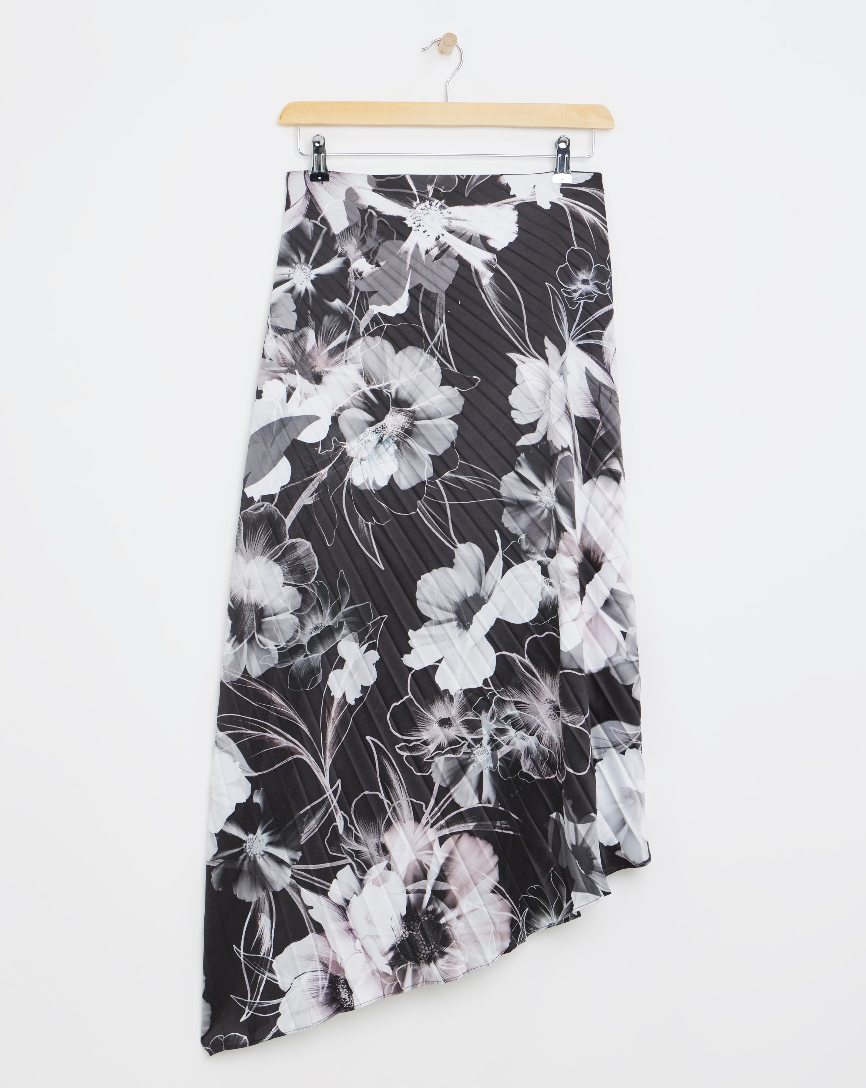 Joanna Hope Asymmetrical Pleated Skirt