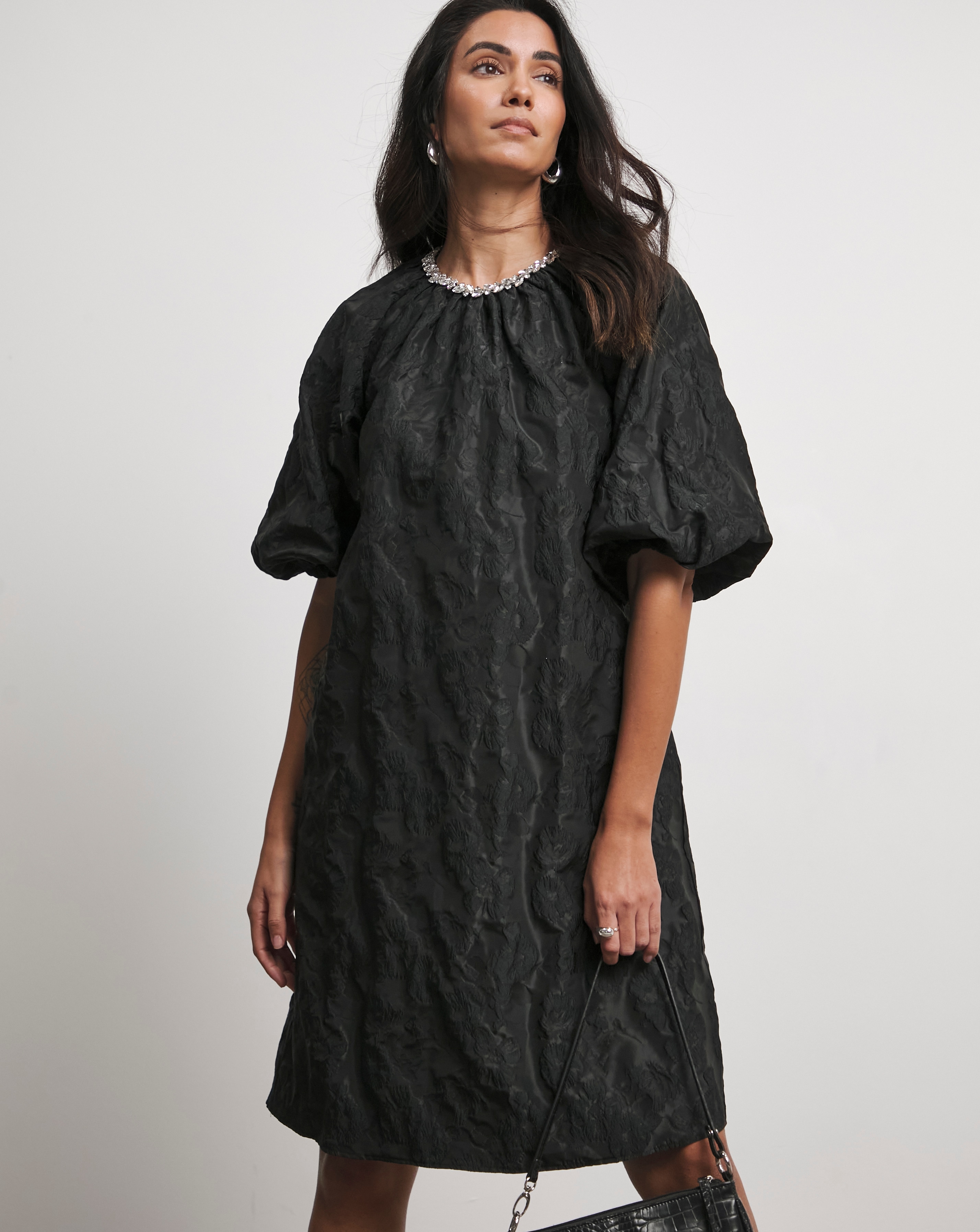 Joanna Hope Jacquard Shift Dress