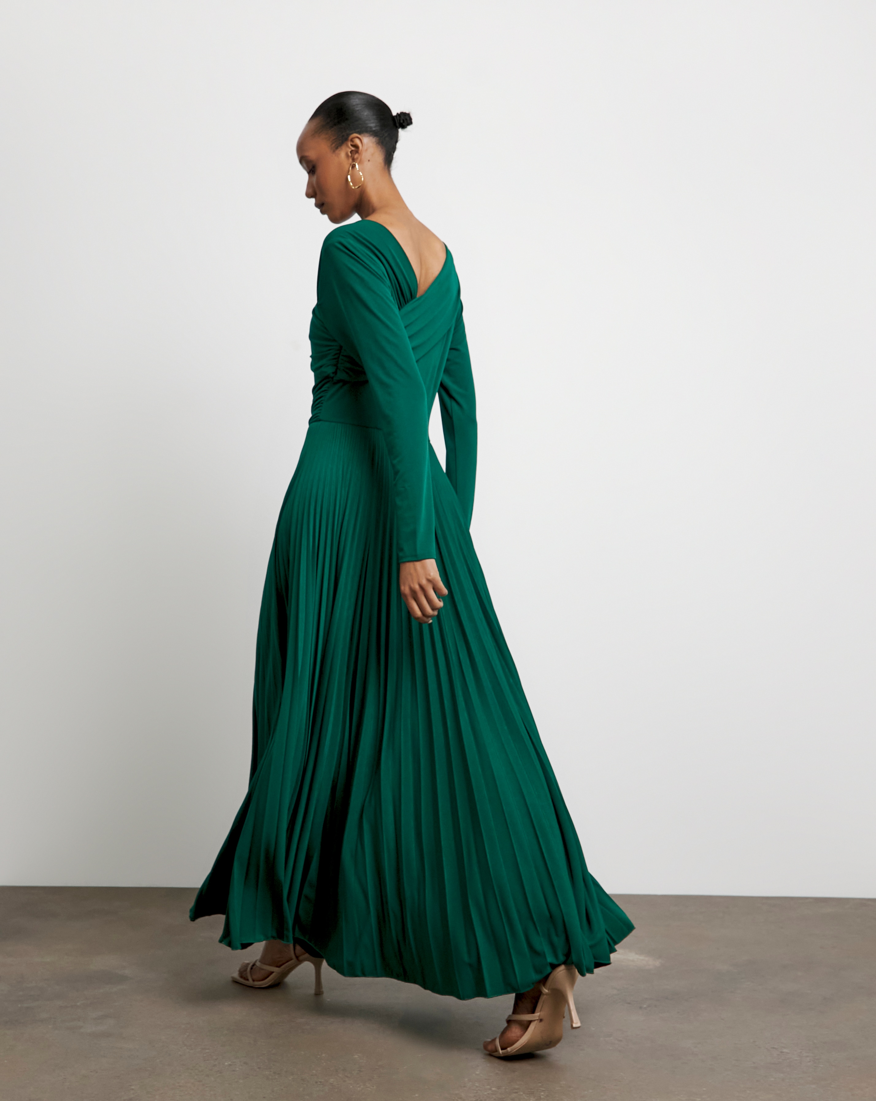 Joanna Hope Pleated Jersey Dress