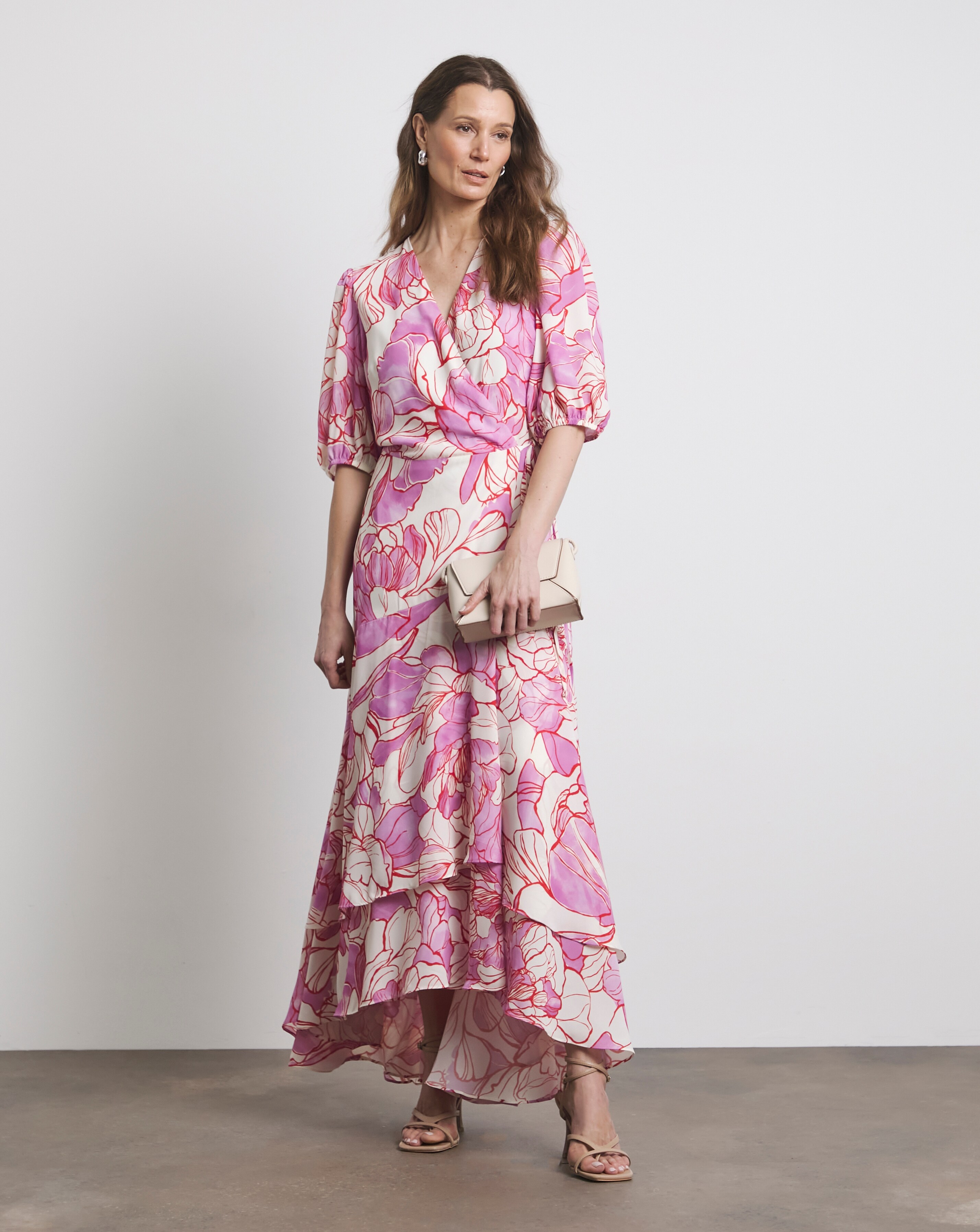 Joanna Hope Printed Wrap Dress