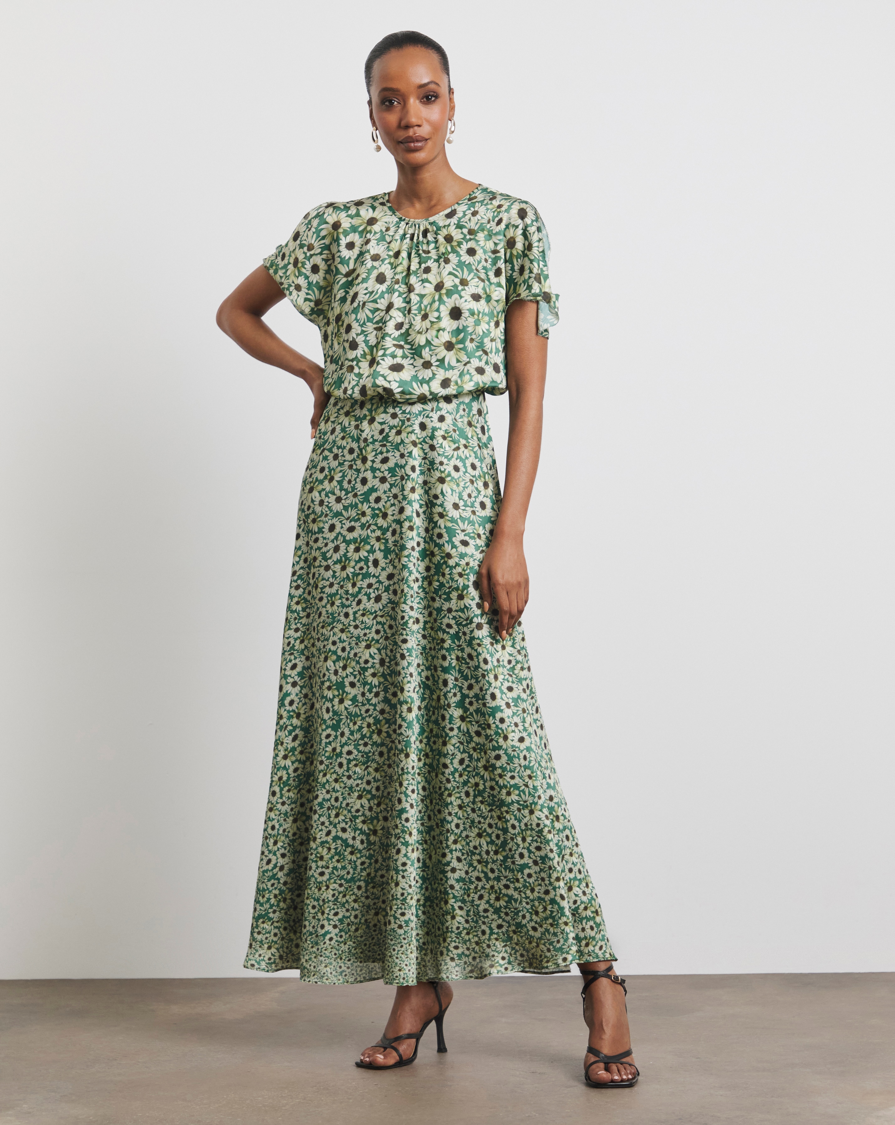 Joanna Hope Split Sleeve Maxi Dress