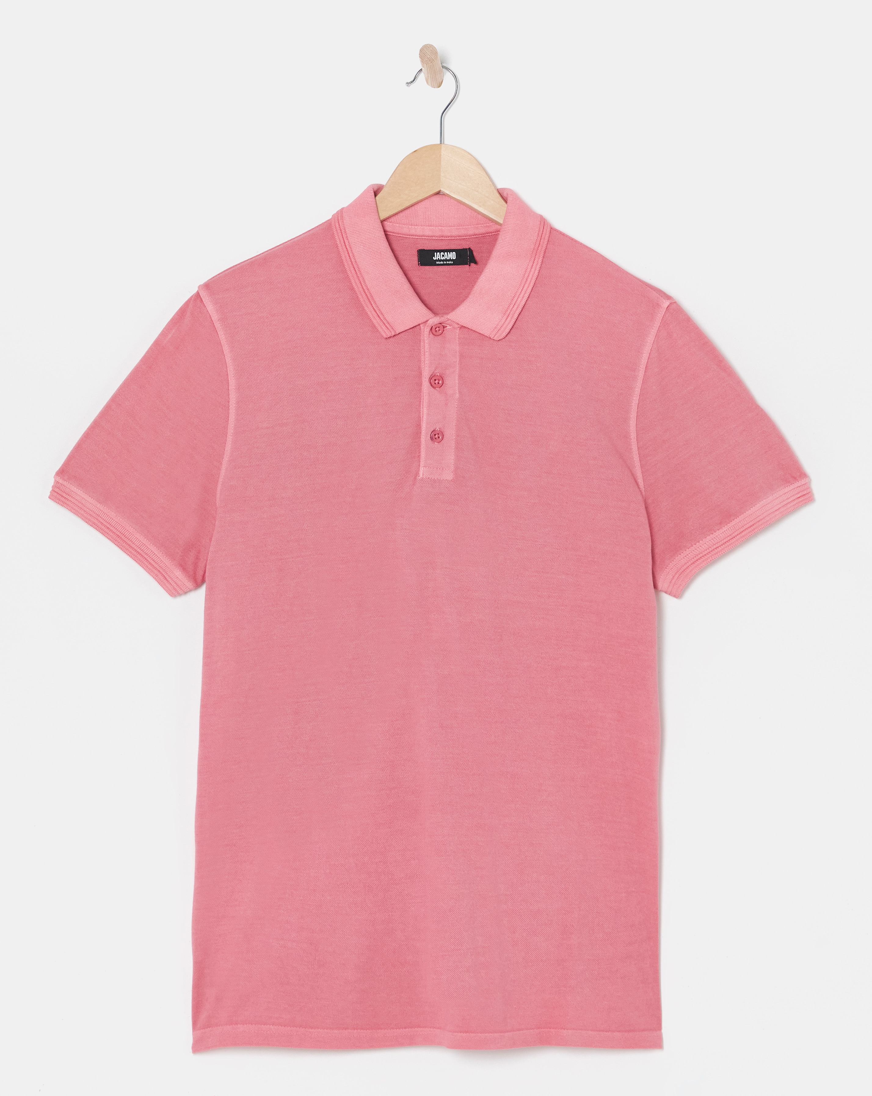 Garment Dyed Pique Polo Long