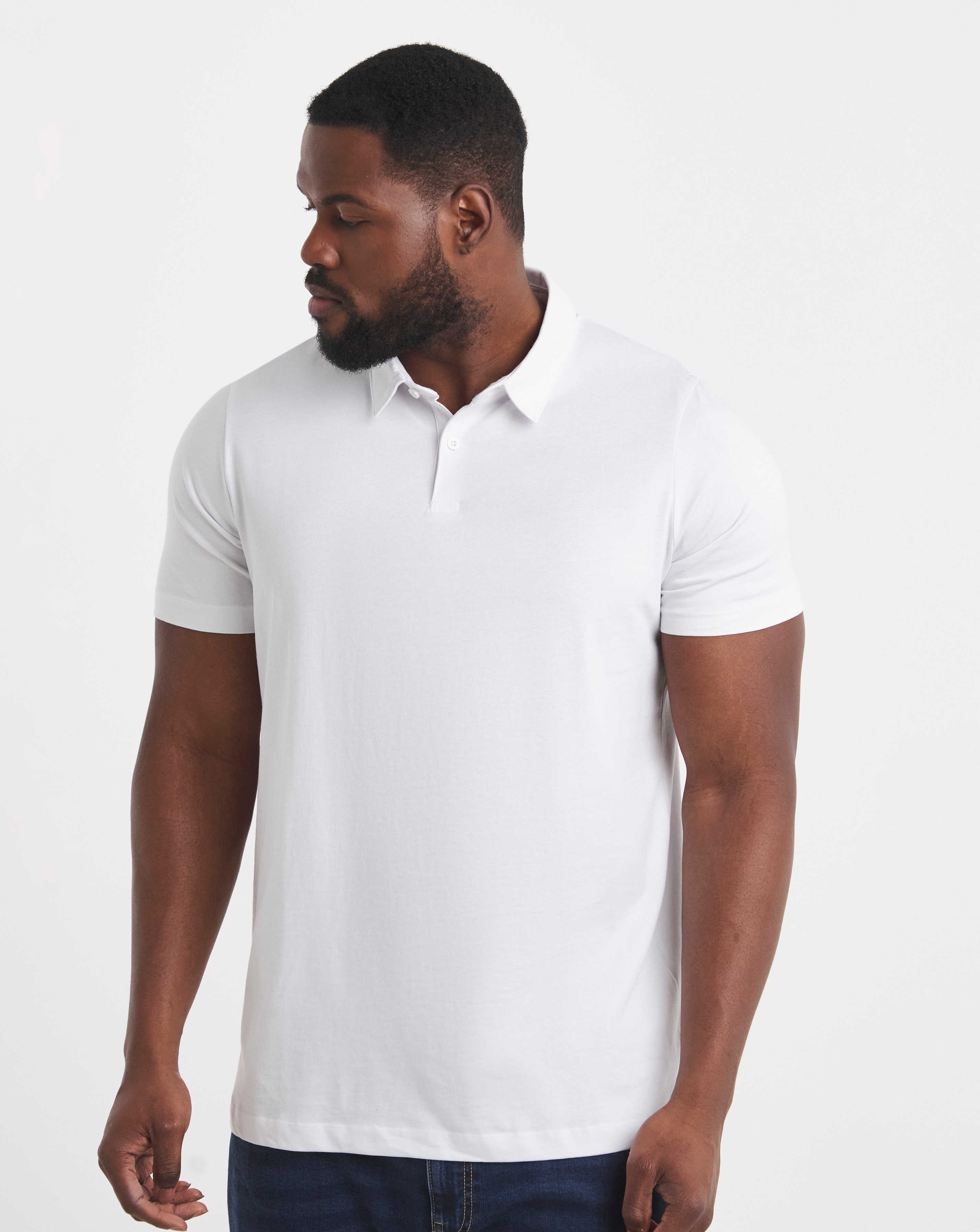 Pure Cotton Jersey Polo Long