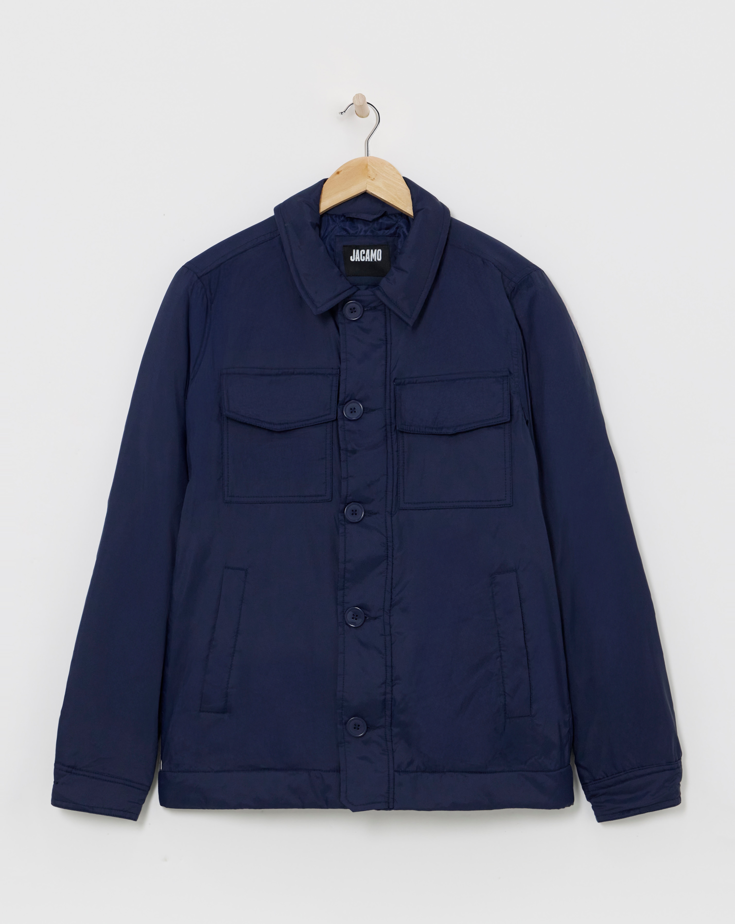 Navy Padded Shacket