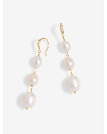 Jon Richard Gold Plated Semi Precious Drop Earrings