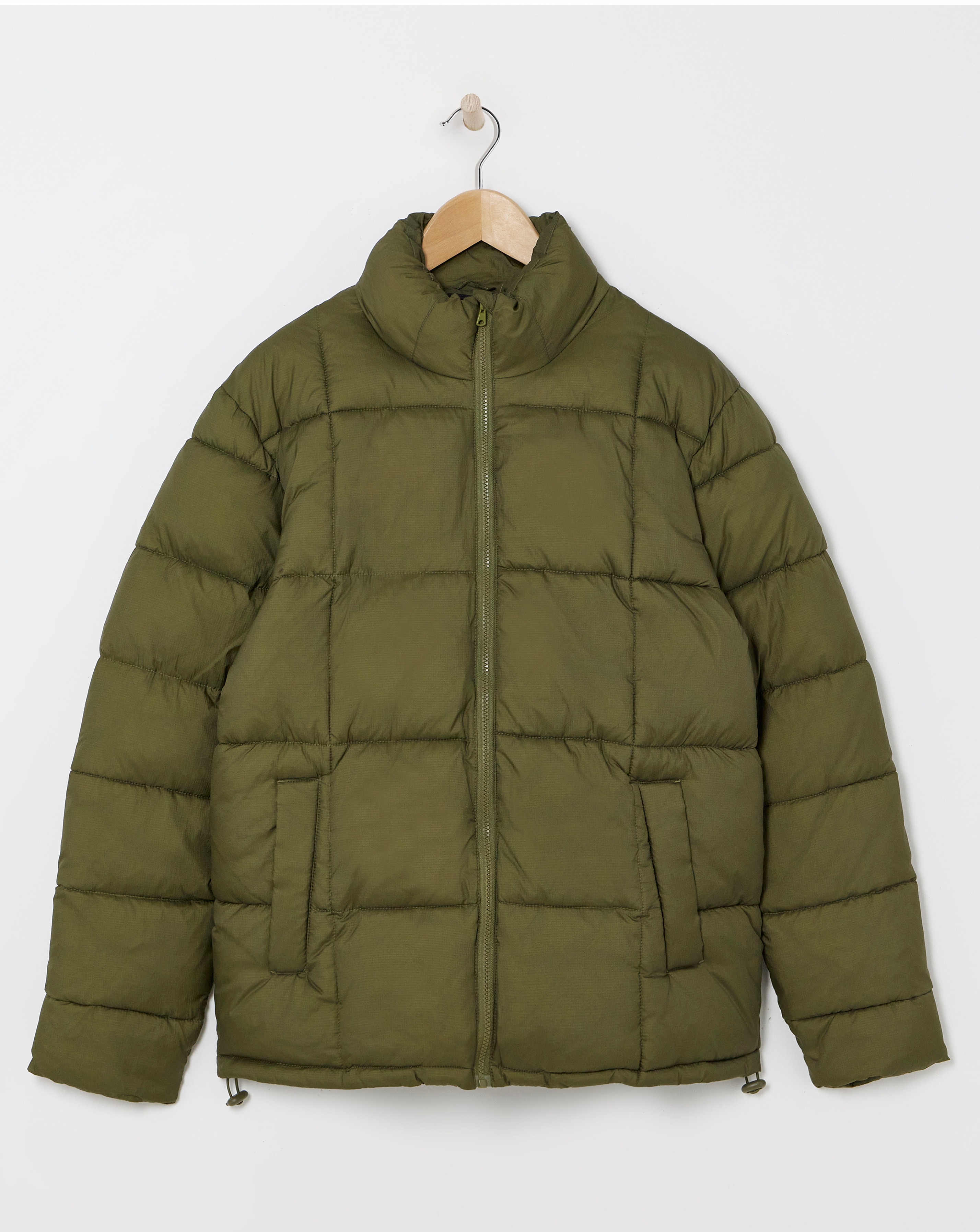 Square Quilt Puffer Jacket