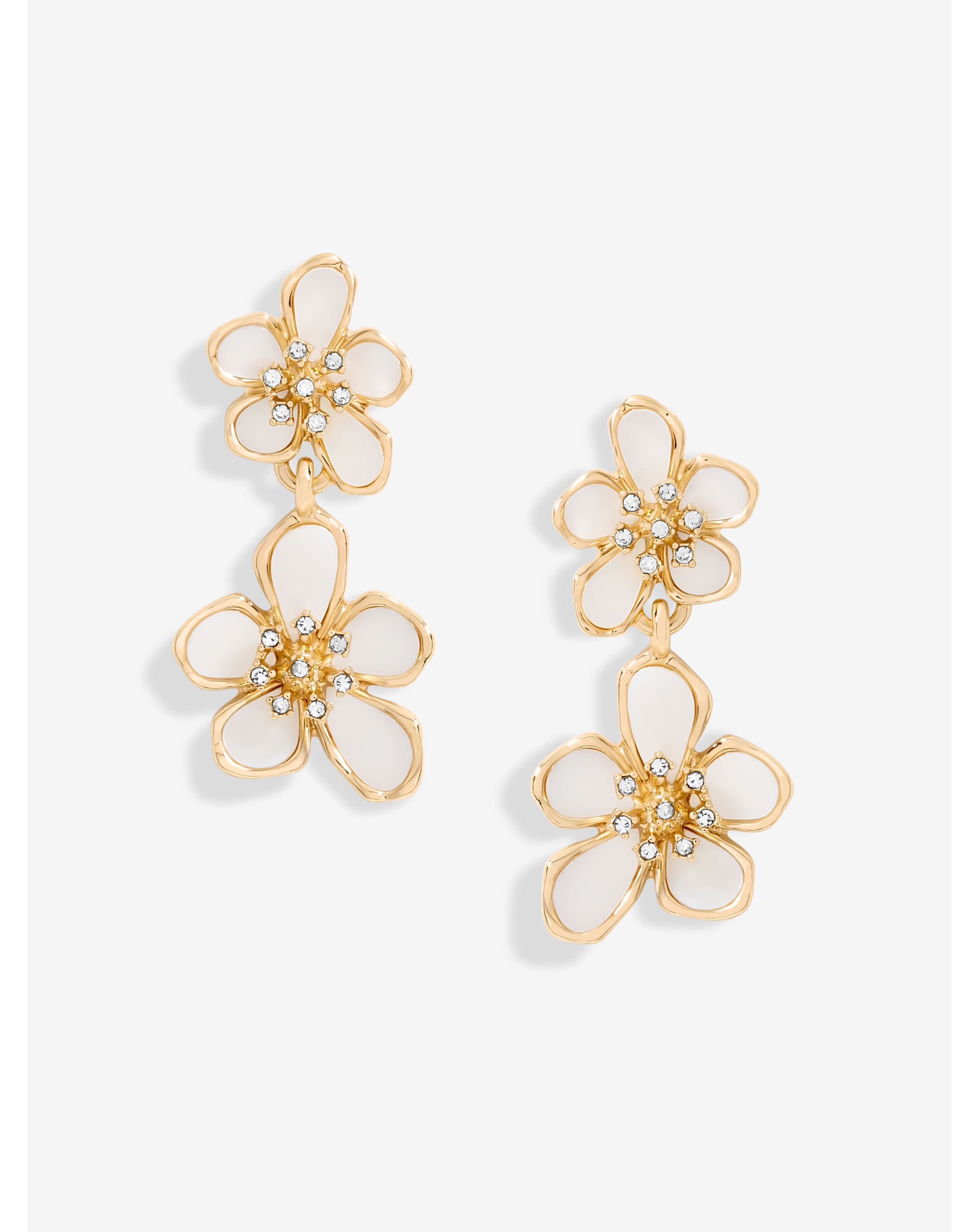 Jon Richard Pearl Floral Earrings