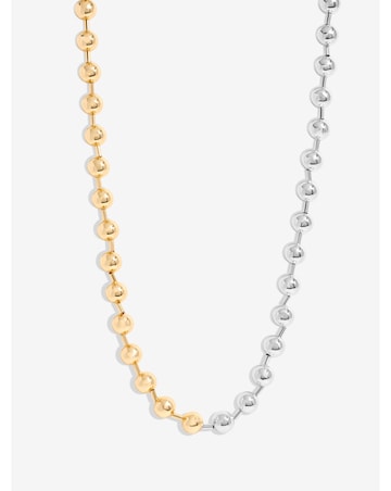 Mood Two Tone Ball Chain Allway Necklace