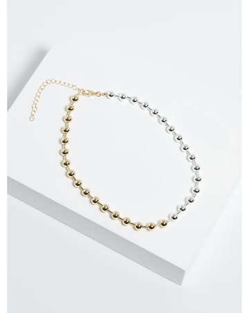 Mood Two Tone Ball Chain Allway Necklace