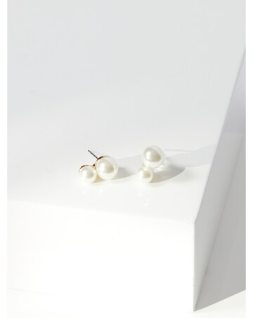 Jon Richard Gold Plated Snowman Pearl Earrings