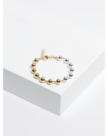 Mood Two Tone Chain Orb Bracelet