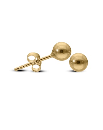 9ct Gold 4MM Ball Stud Earrings
