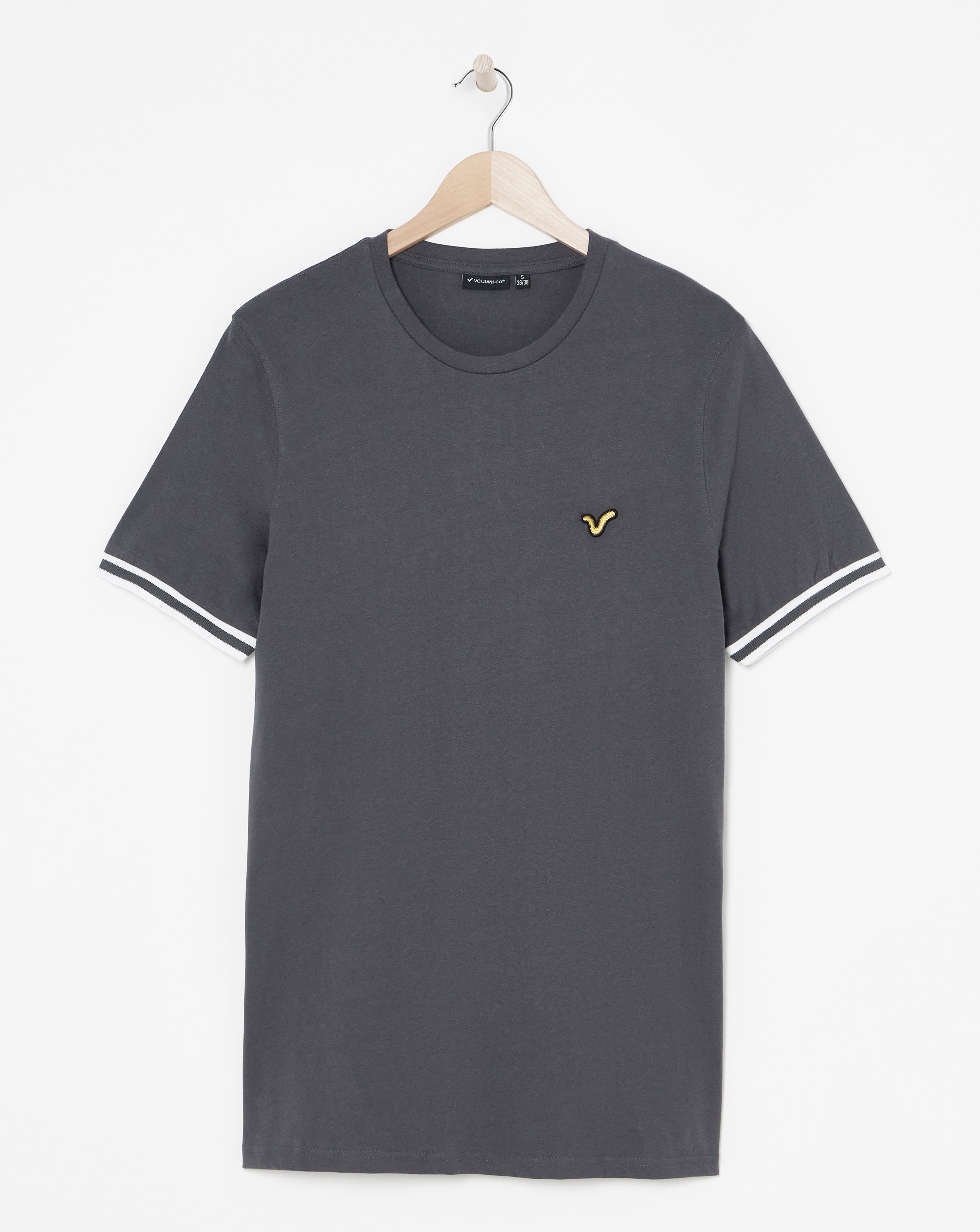 Voi Contrast Sleeve Cuff T-Shirt Long