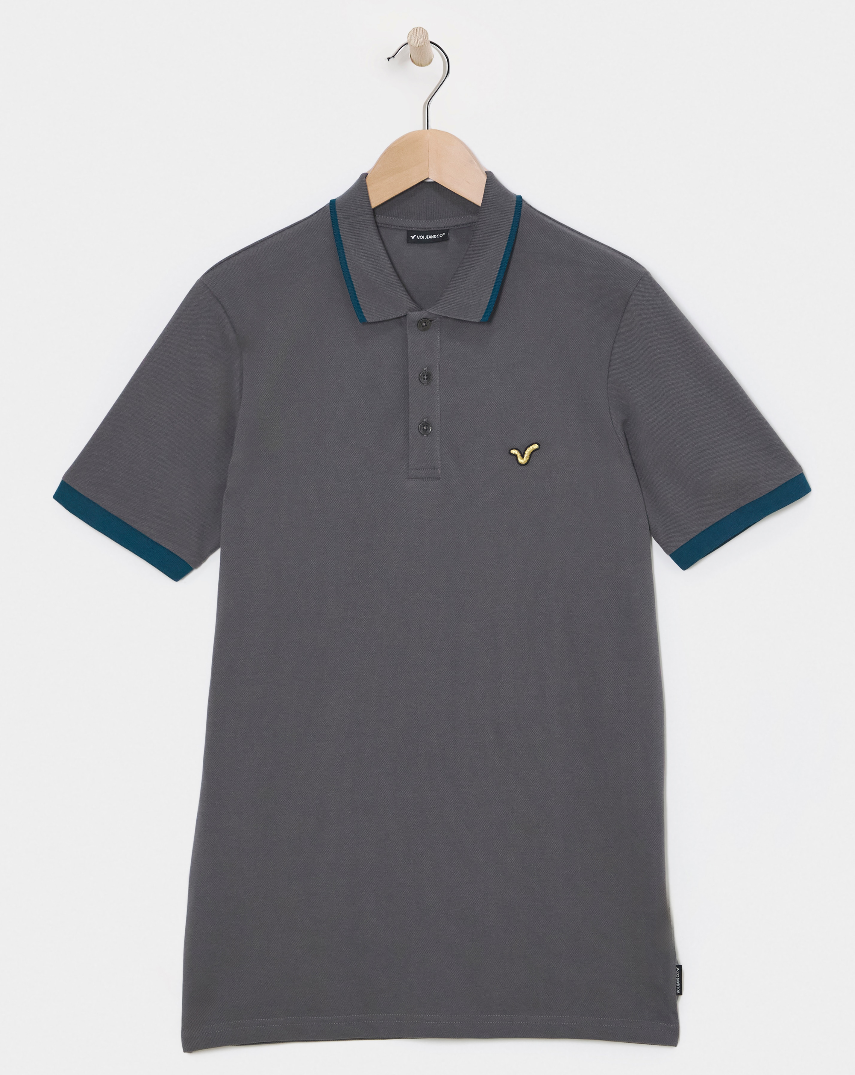 Voi Contrast Collar Polo Long Length