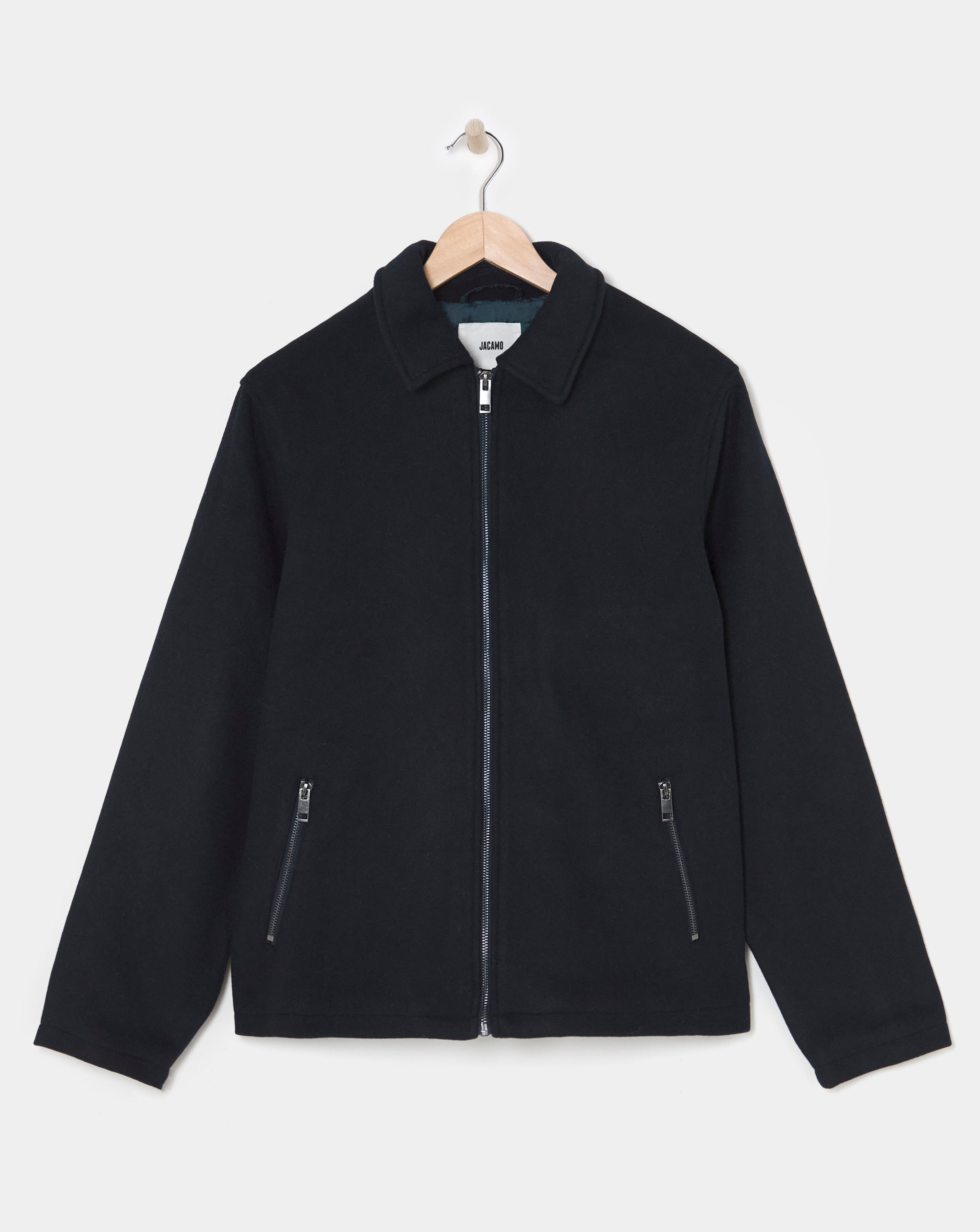 Wool Collar Zip Up Jacket