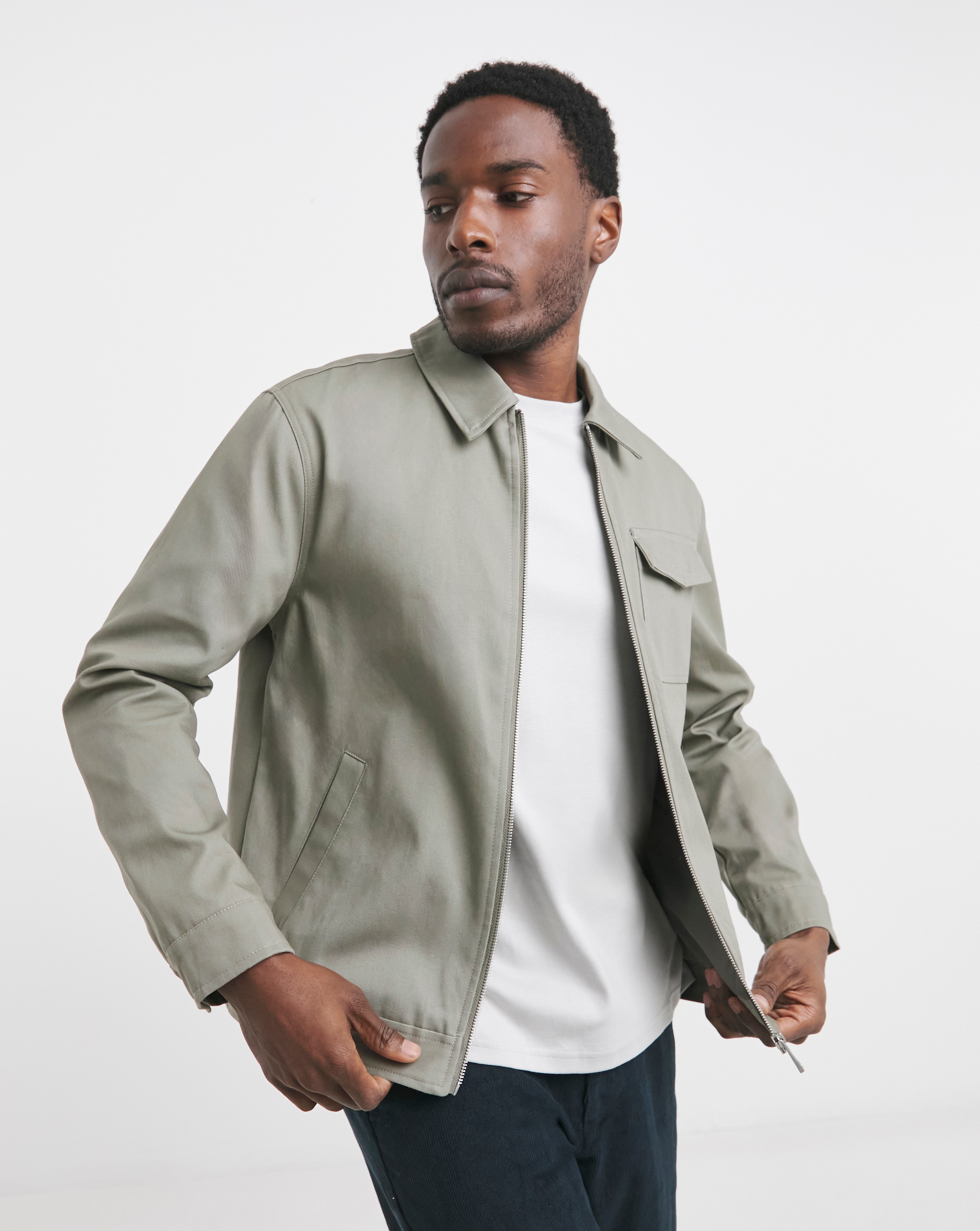Zip Up Smart Harrington