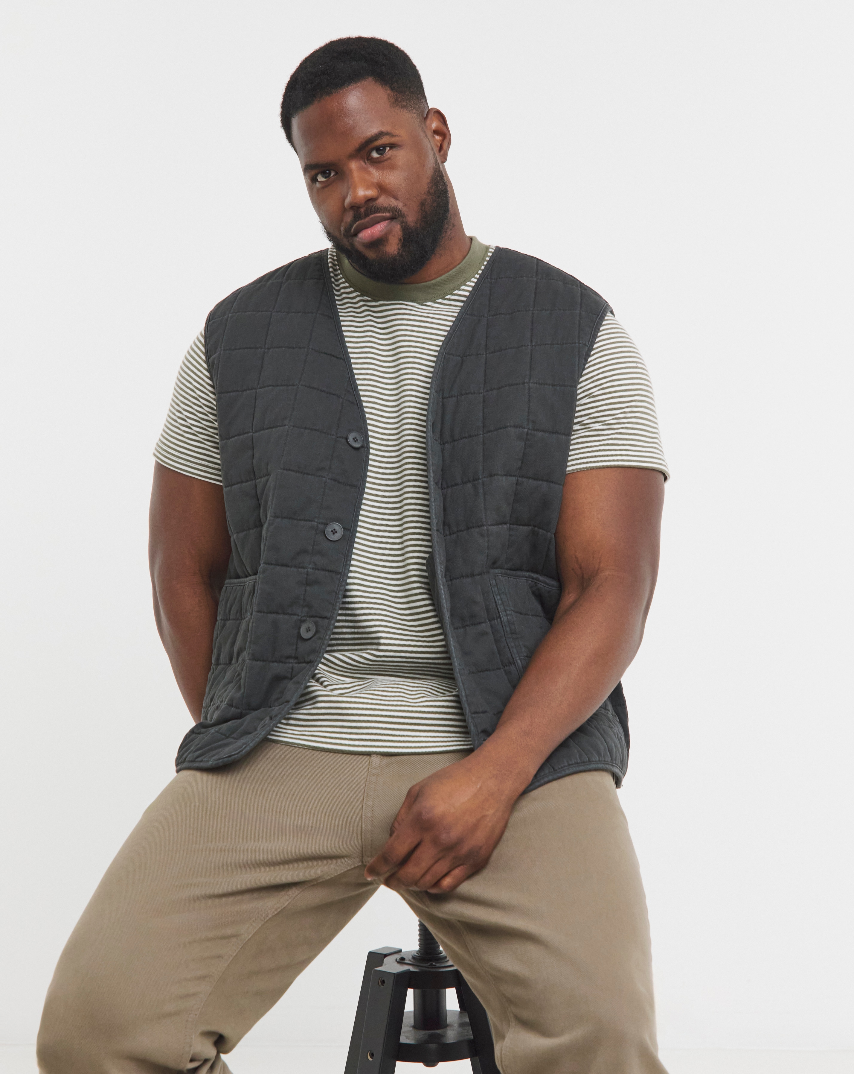 Square Quilt Cotton Gilet